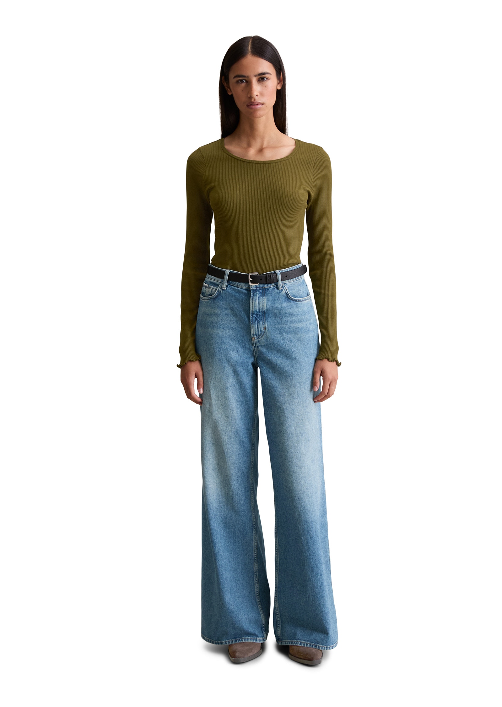 Marc O'Polo DENIM Langarmshirt »aus Organic-Cotton-Stretch«