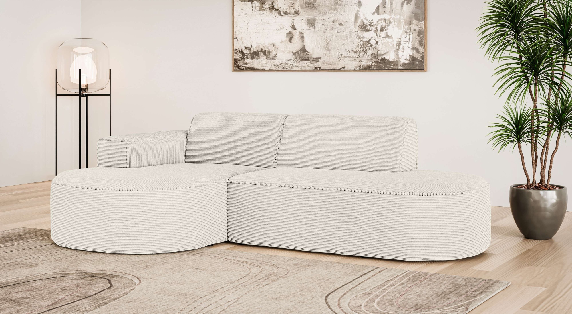 OTTO home Ecksofa "ADELLA XL Design-Sofa mit Recamiere rechts/links, 263/15 günstig online kaufen