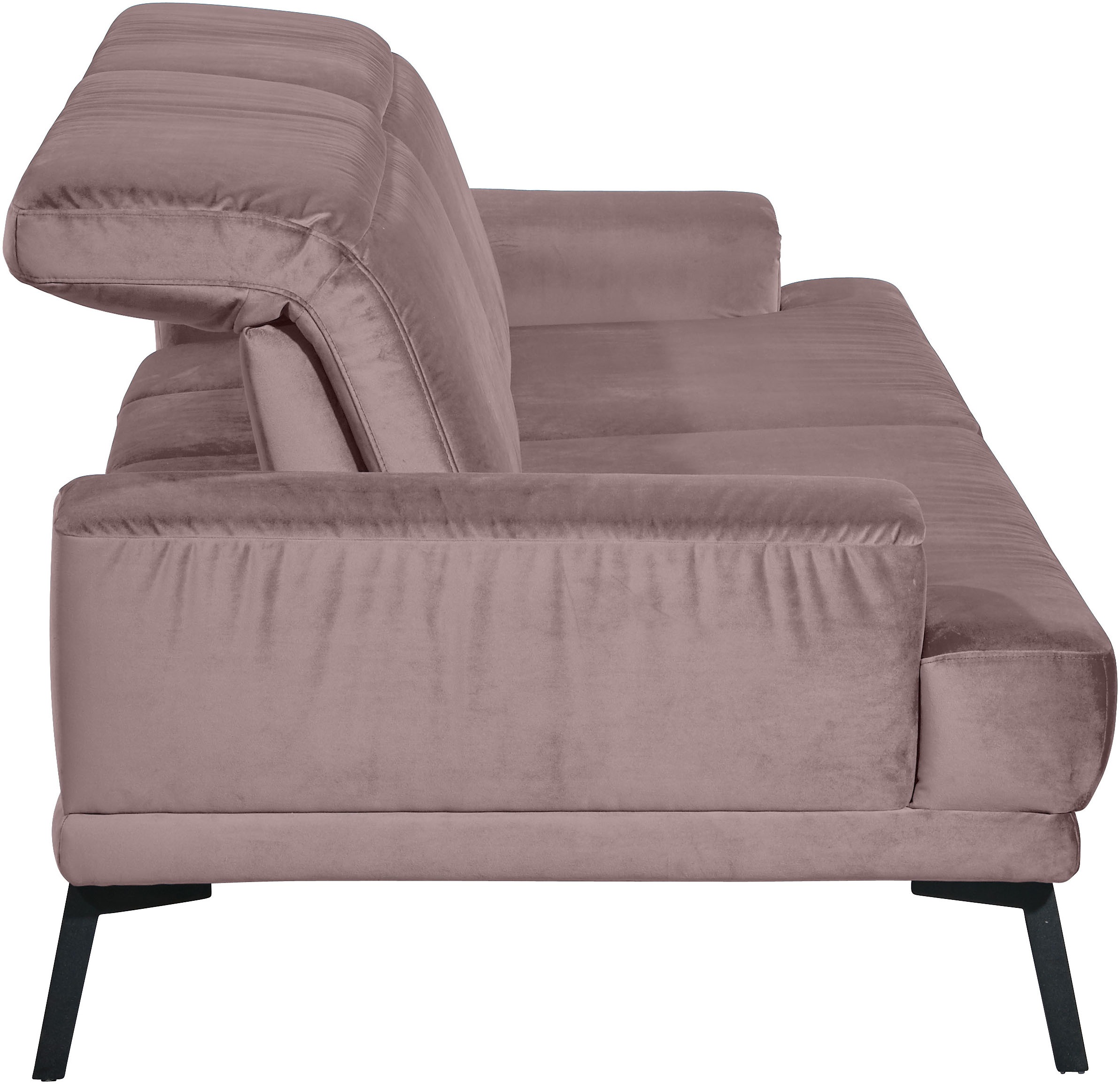 Musterring 3-Sitzer »MR 4580«, inkl. Kopf- und Sitztiefenverstellung, Fuß schwarz, B228 x T103 cm