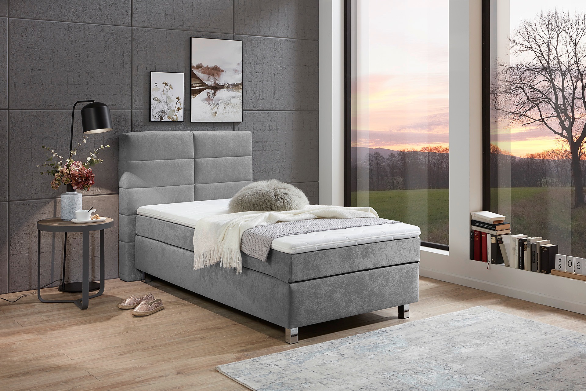 Thumbnail - Westfalia Schlafkomfort Boxspringbett wahlweise mit Kaltschaum-Topper