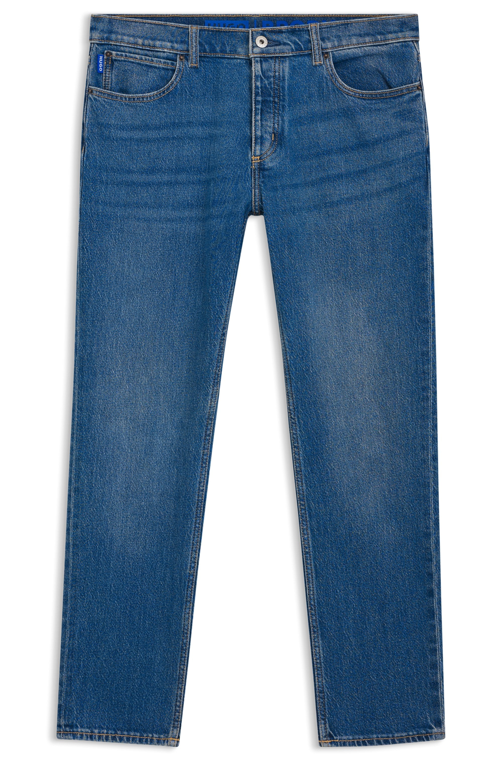 HUGO Blue Tapered-fit-Jeans »Brody« mit Stone-washed-Finish