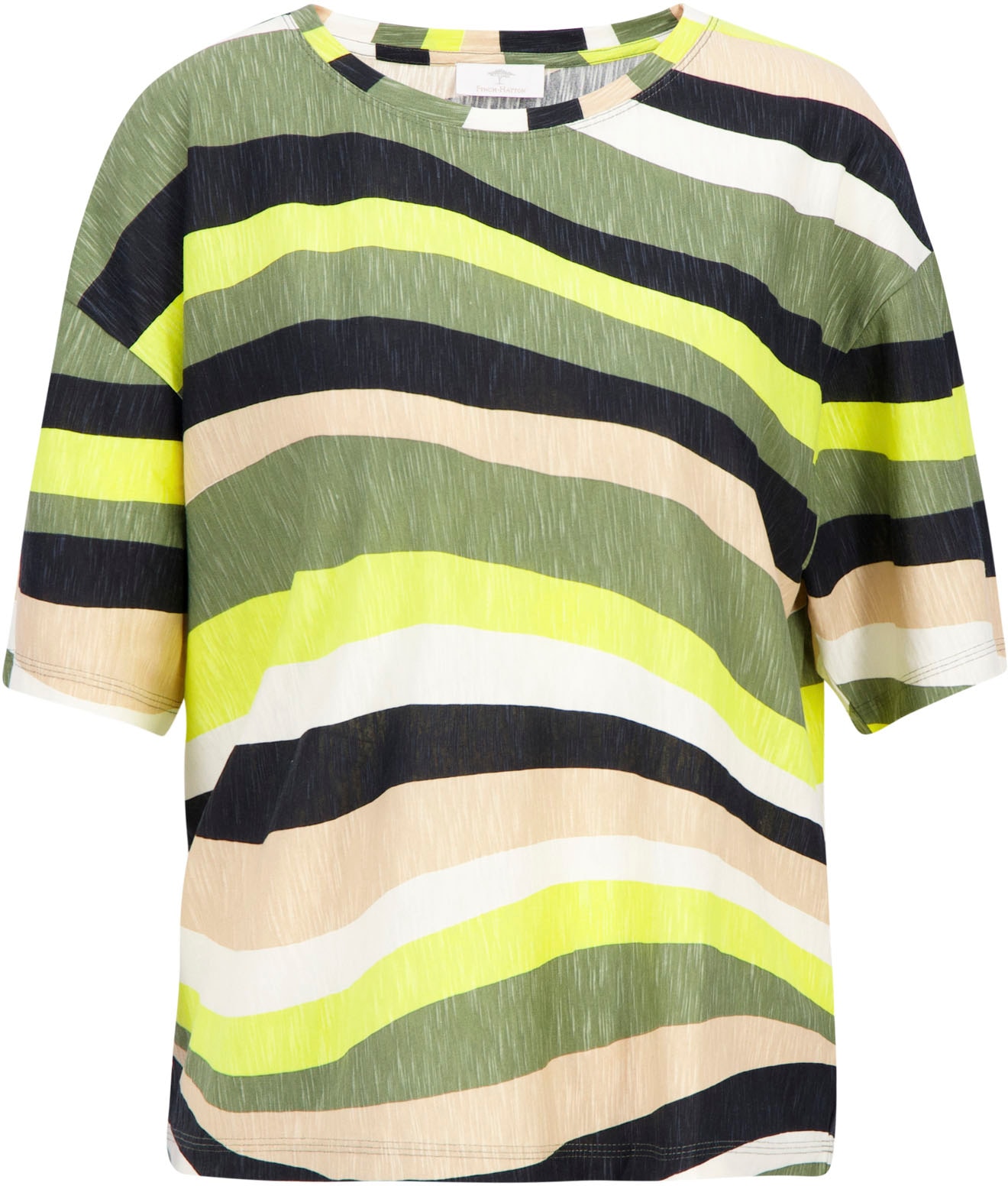 FYNCH-HATTON T-Shirt »FYNCH-HATTON T-Shirt mit ausgefallenem | (1 für BAUR tlg.) Muster«, bestellen
