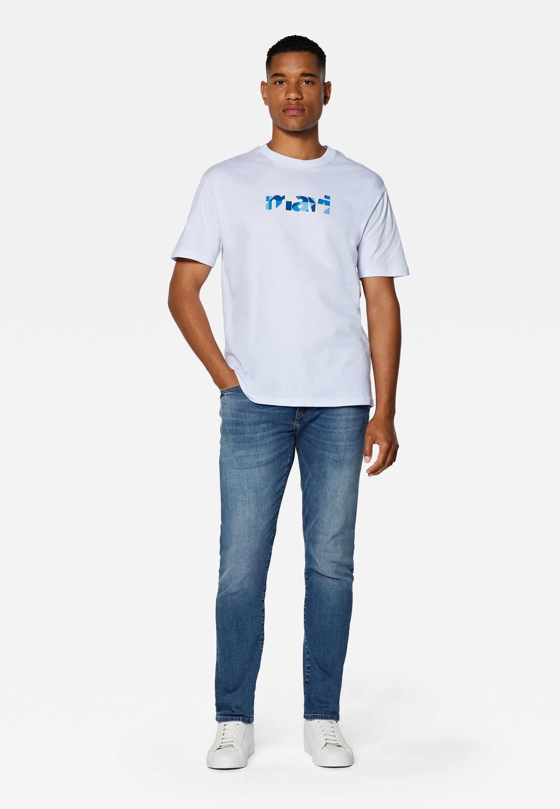 Mavi Rundhalsshirt "CREW NECK TEE", T-Shirt mit Mavi Print