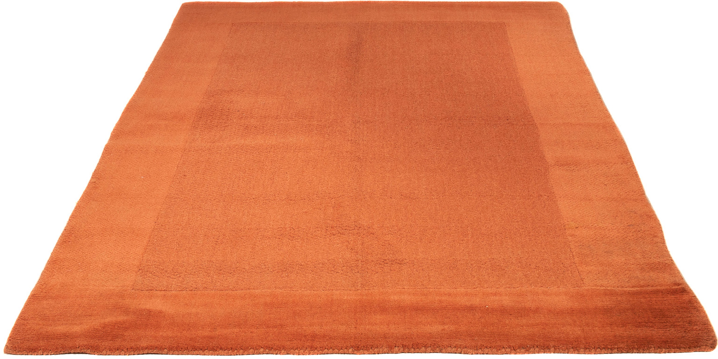 Wollteppich »Gabbeh - Indus - 200 x 150 cm - rost«, rechteckig, Wohnzimmer,...