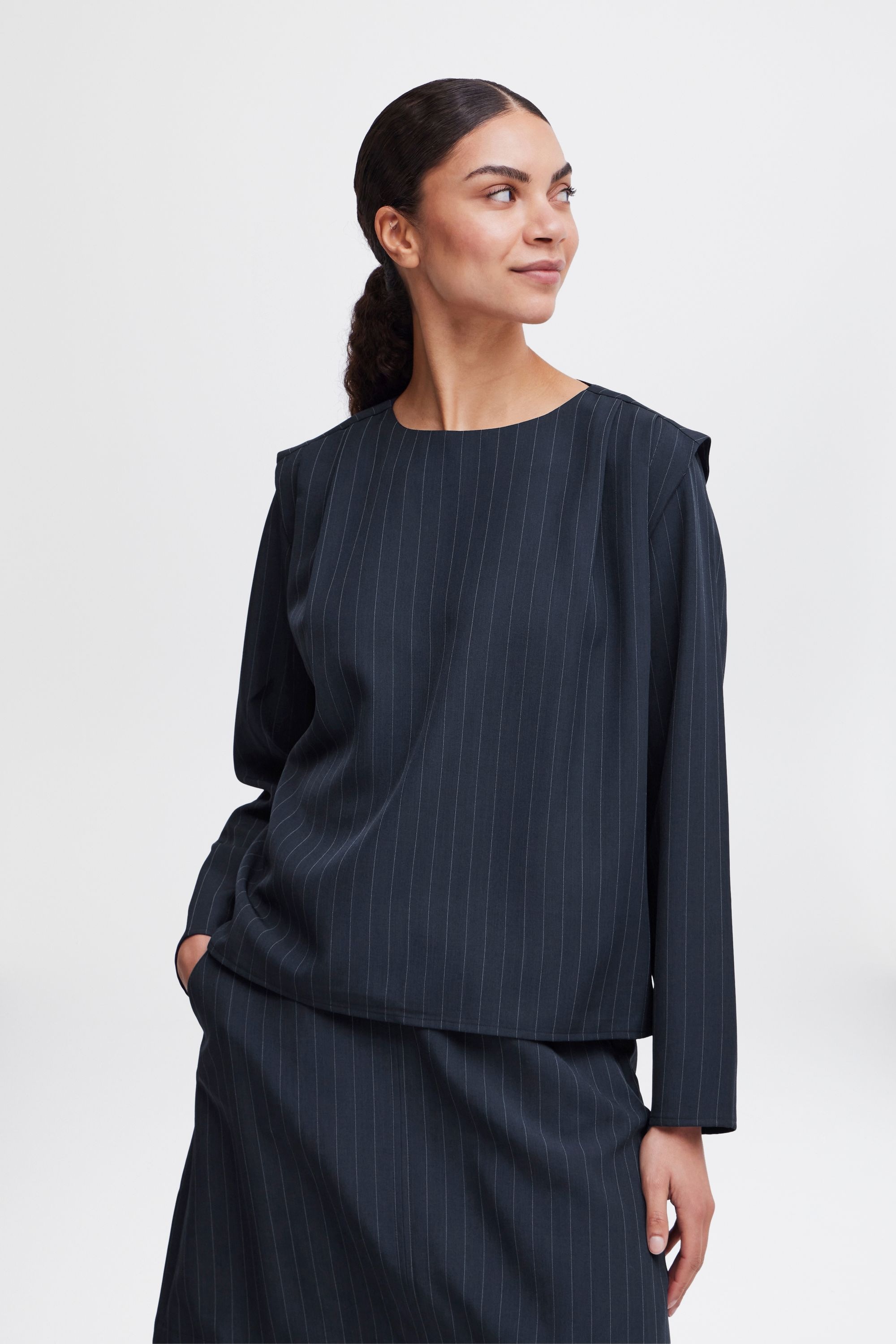 b.young Langarmbluse »Langarmbluse BYMMMIDDE BLOUSE -«