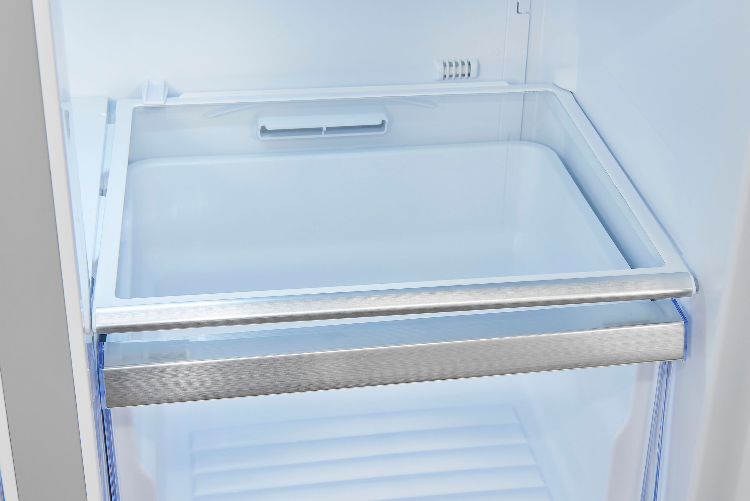 exquisit Multi Door »MD430-100-WS-200E inoxlook«, 432 L Volumen, Total NoFrost, Schnellgefrieren, 4 Sterne