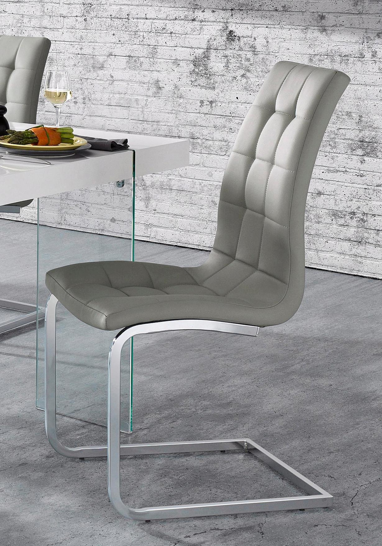 OTTO home Freischwinger "Lola" (Set) 4 Stk.2 oder 4 Stück, Bezug in Kunstle günstig online kaufen