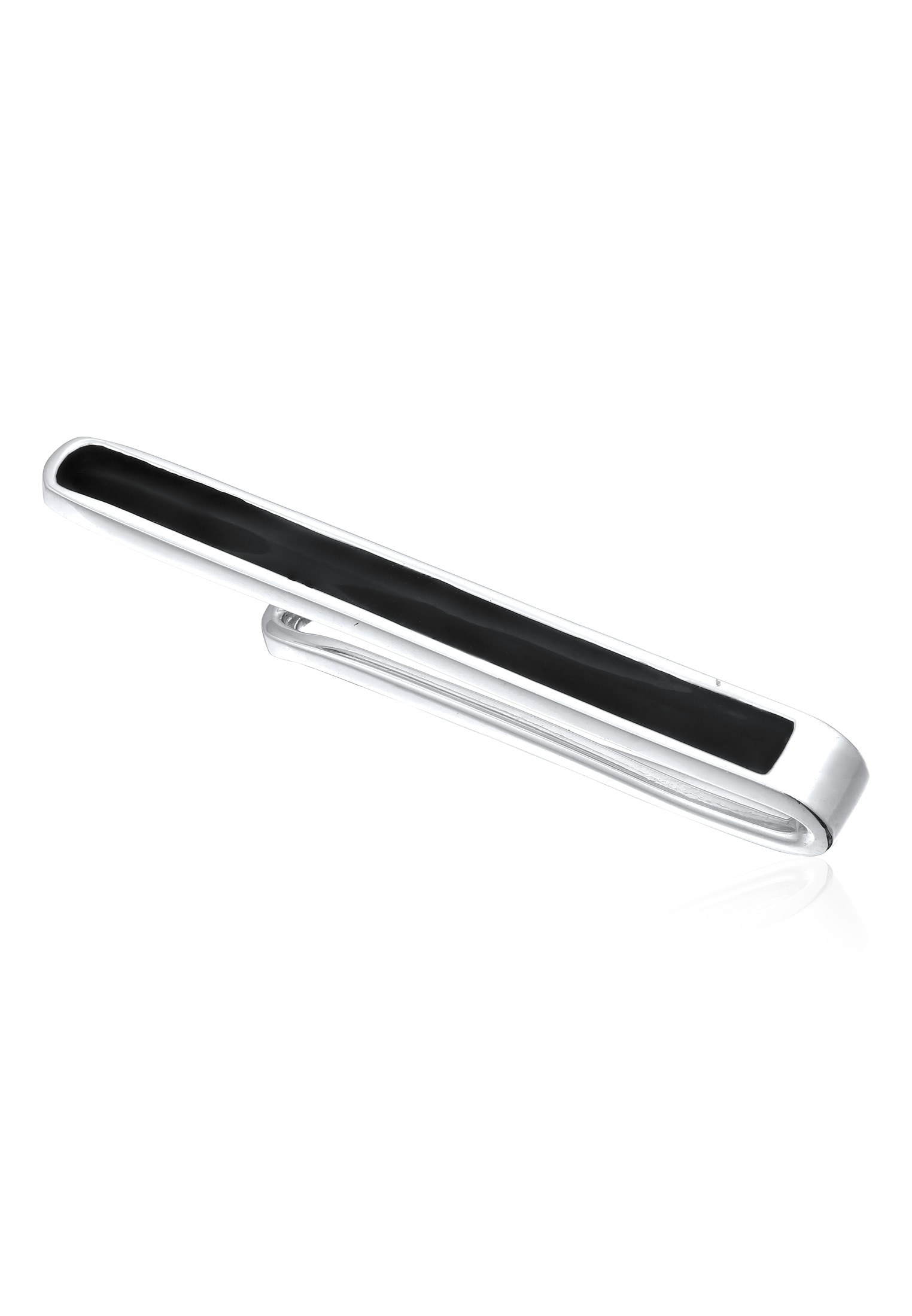 Kuzzoi Krawattennadel »Krawattennadel Krawattennadel Emaille schwarz 925 Sterling Silber«