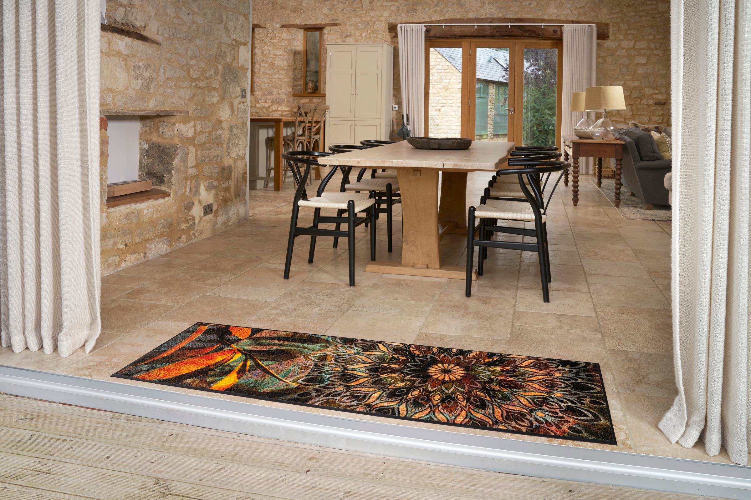 wash+dry by Kleen-Tex Fußmatte "Jungle Dance" rechteckig 7 mm Höhe günstig online kaufen