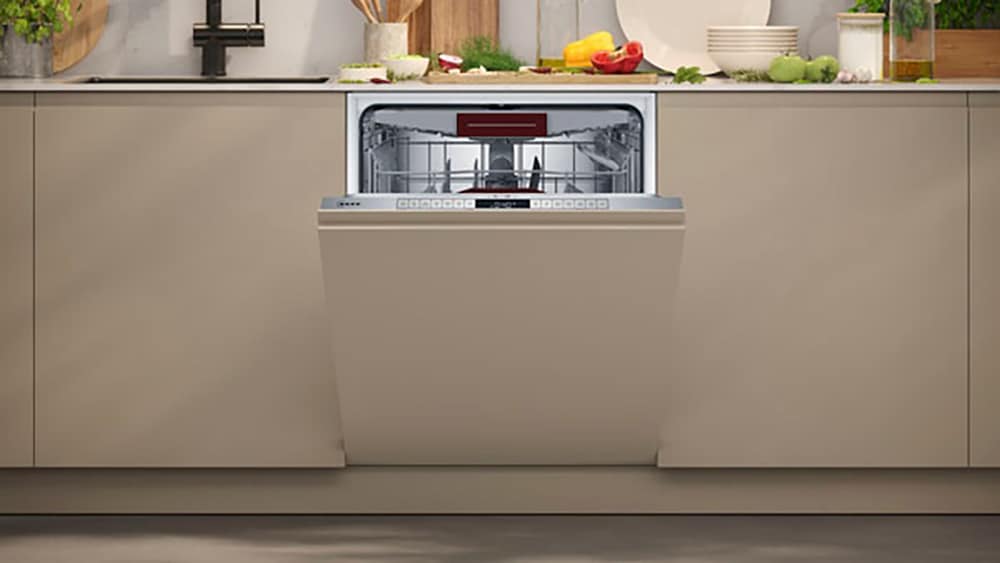 NEFF vollintegrierbarer Geschirrspüler N 70 »S157YCX03E«, 14 Maßgedecke, Info Light: projizierter Punkt während des Betriebs