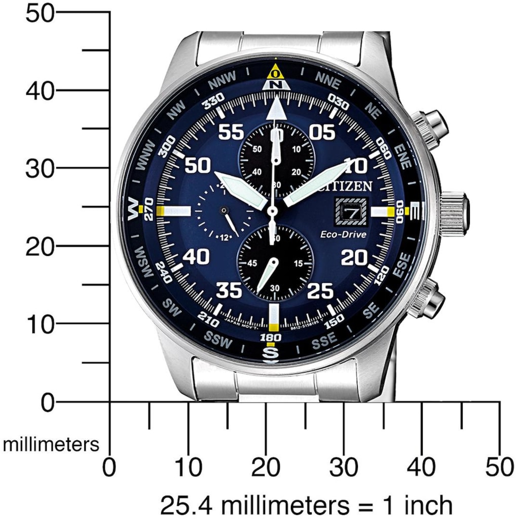 Citizen Chronograph »CA0690-88L«, Armbanduhr, Herrenuhr, Solar, Stoppfunktion