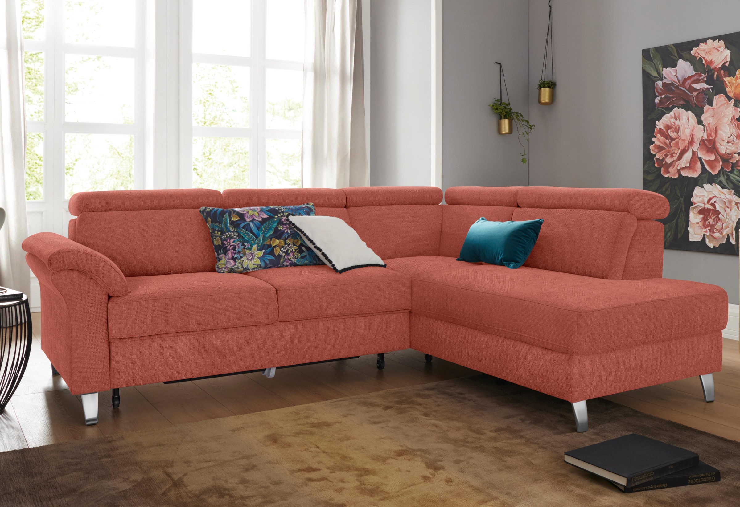 sit&more Ecksofa, inklusive Kopfteilverstellung, wahlweise mit Bettfunktion und Bettkasten