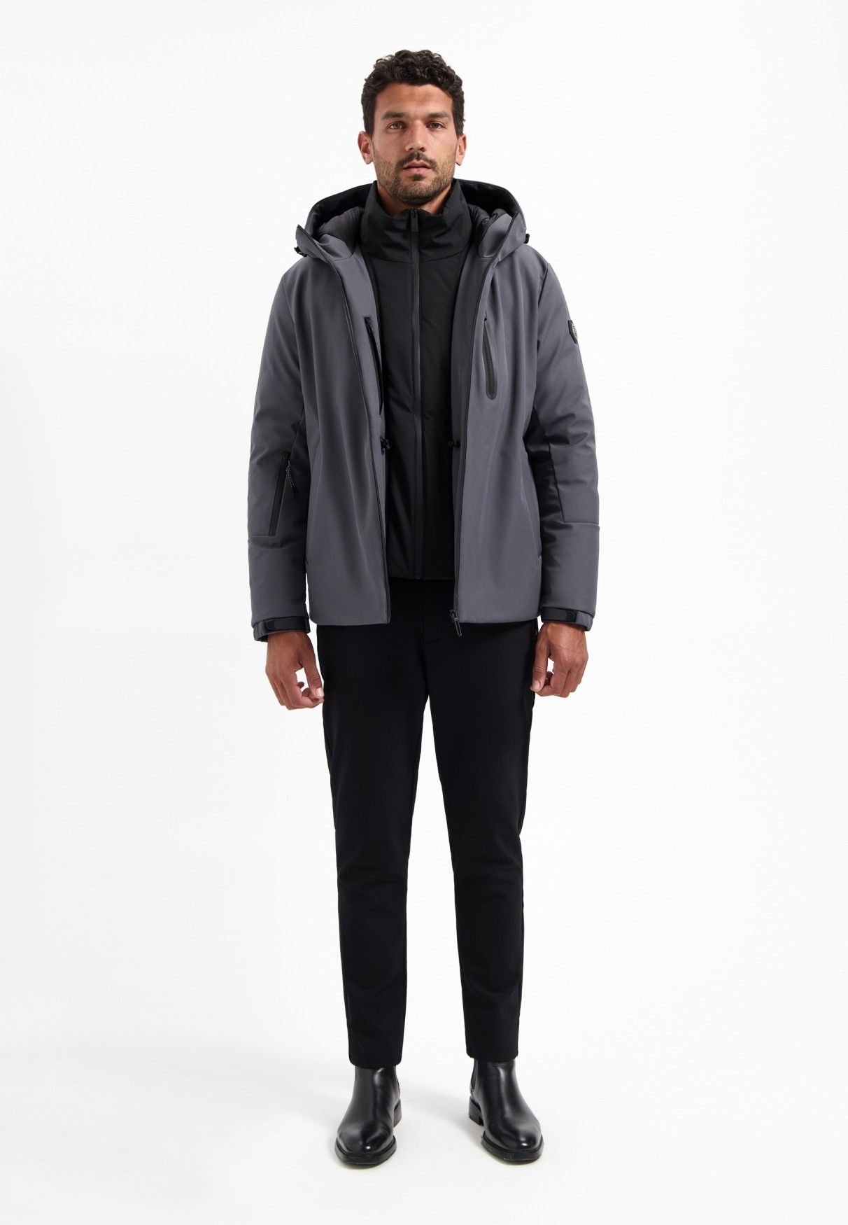 Thumbnail - NO EXCESS Steppjacke "No Excess Beschichtete Kapuzenjacke KAI Jacket"