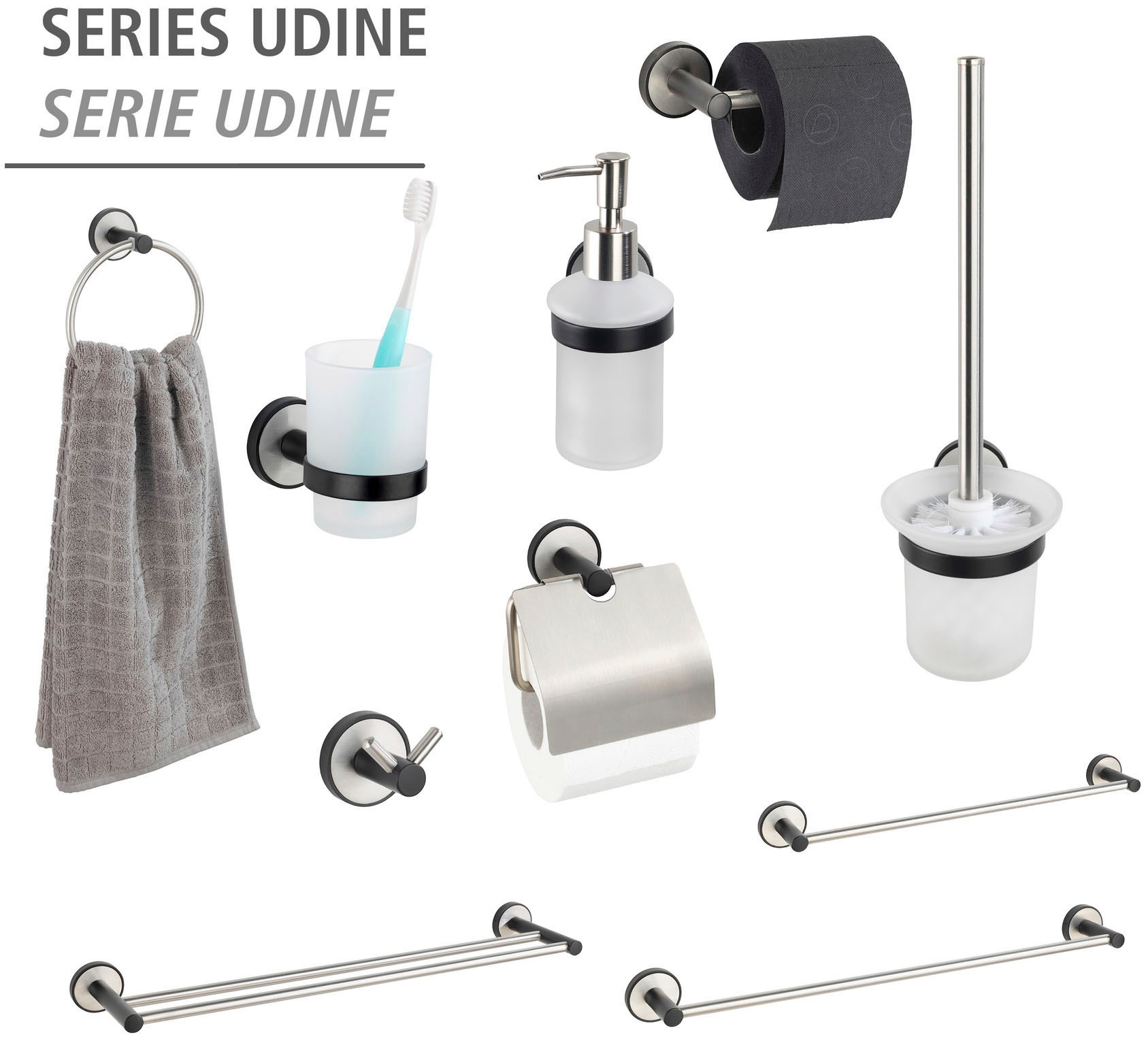 WENKO Toilettenpapierhalter »UV-Loc® Udine«, Befestigen ohne Bohren