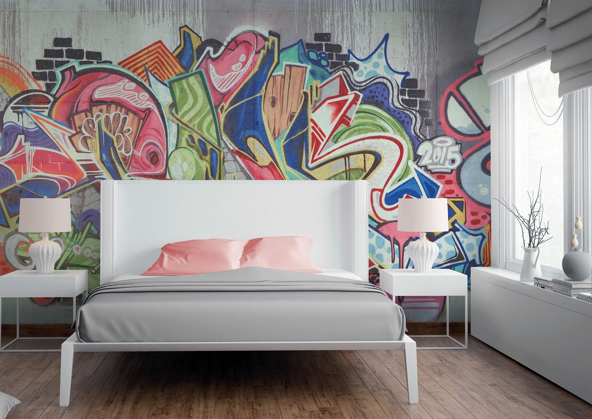 living walls Fototapete »Designwalls Graffiti« glatt Vlies, Wand, Schräge, Decke
