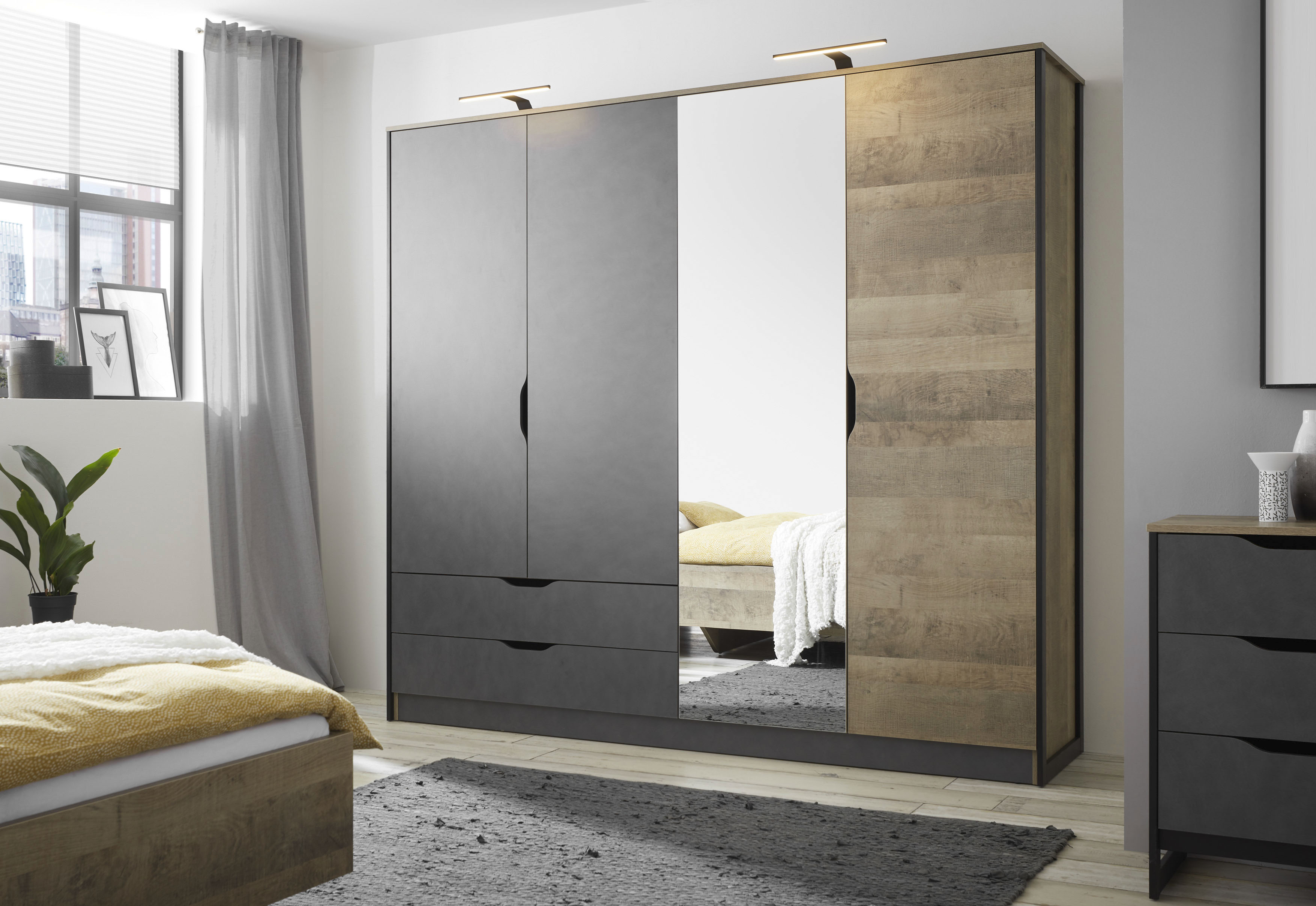 Places of Style Kleiderschrank MALTHE, im trendigen Design