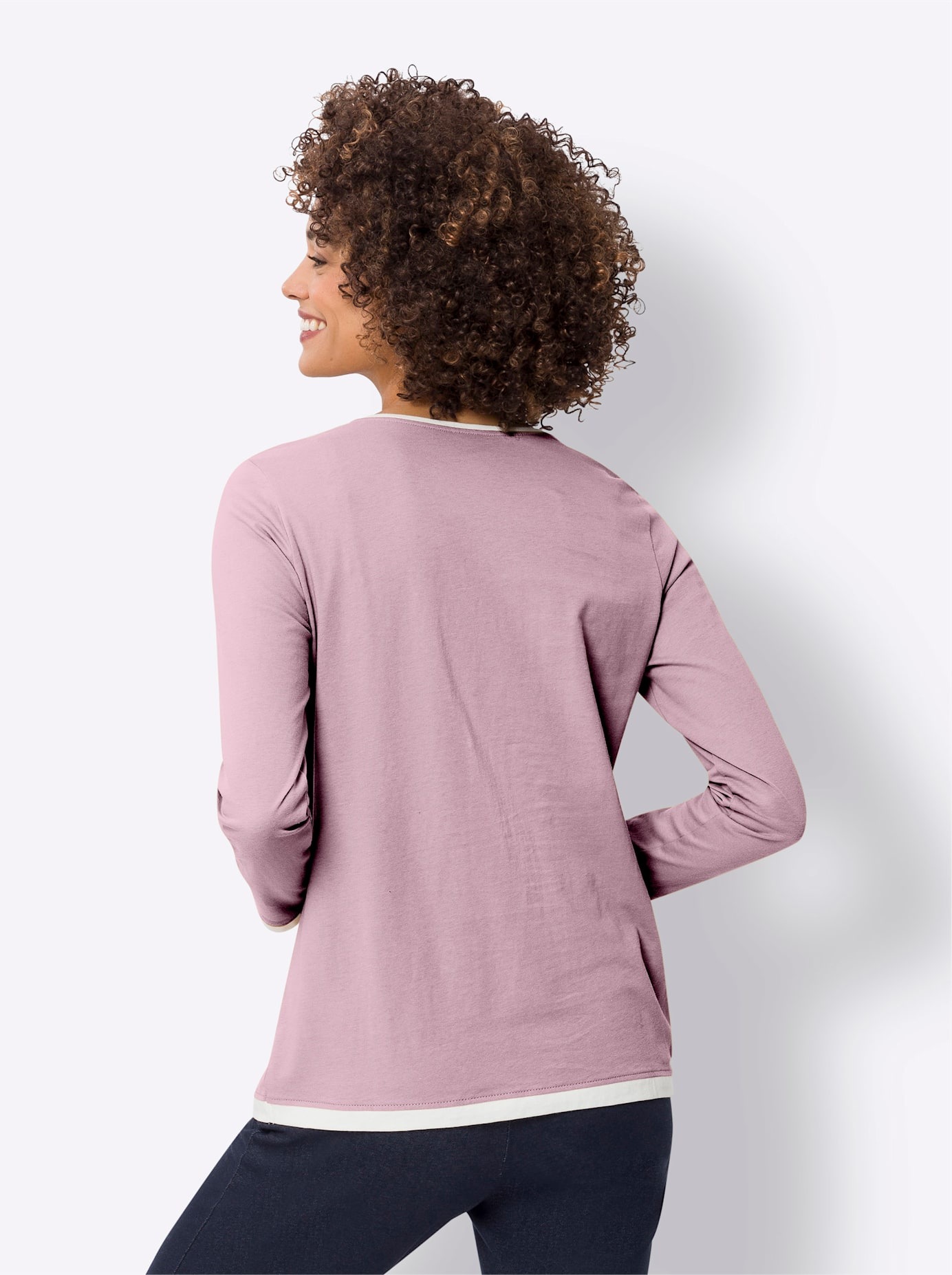Classic Basics Langarmshirt "V-Shirt", (1 tlg.) günstig online kaufen