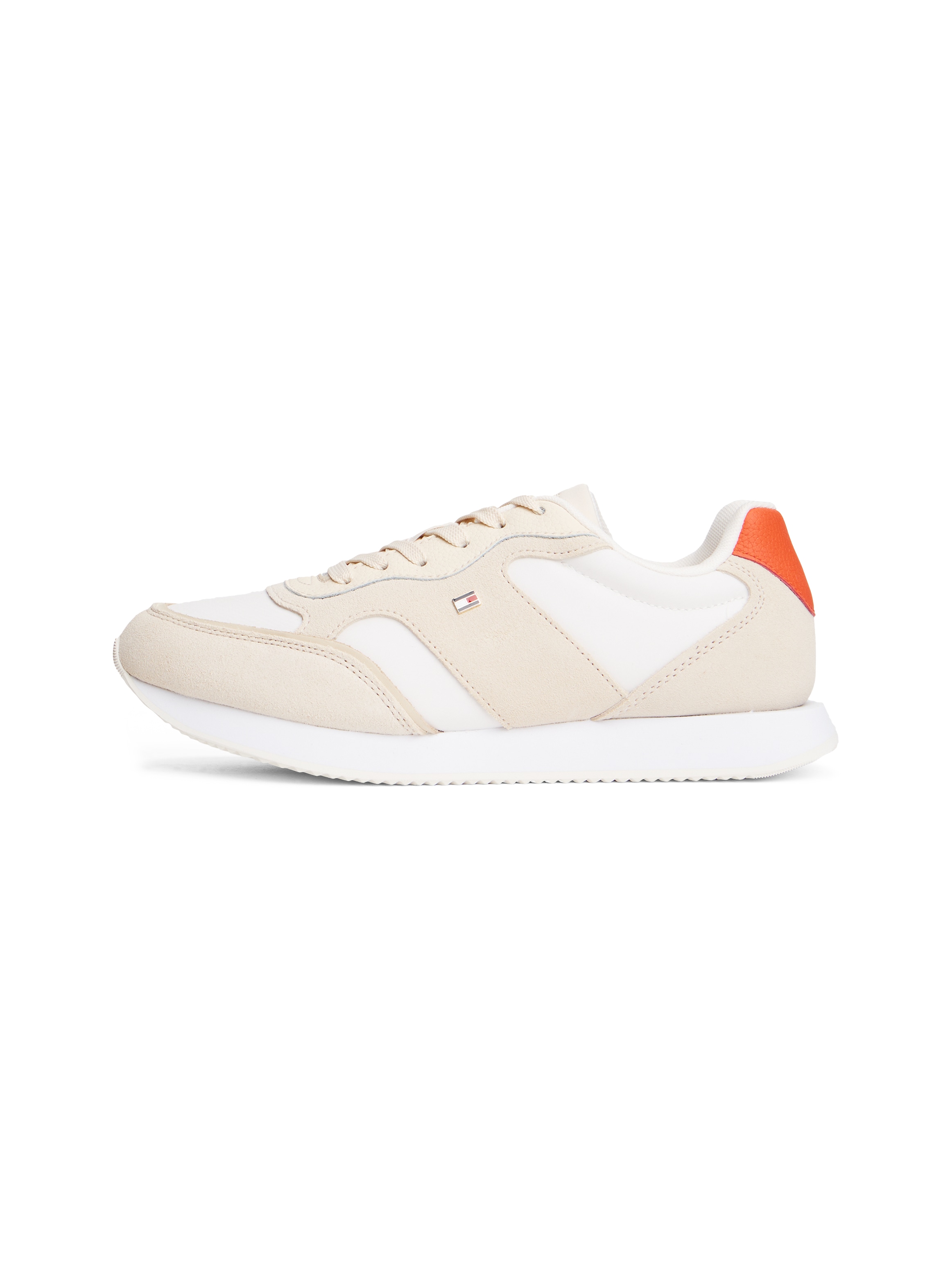 Tommy Hilfiger Sneaker »TH EASY RUNNER«, Freizeitschuh, Halbschuh, Schnürer, auffälliger Besatz an der Ferse