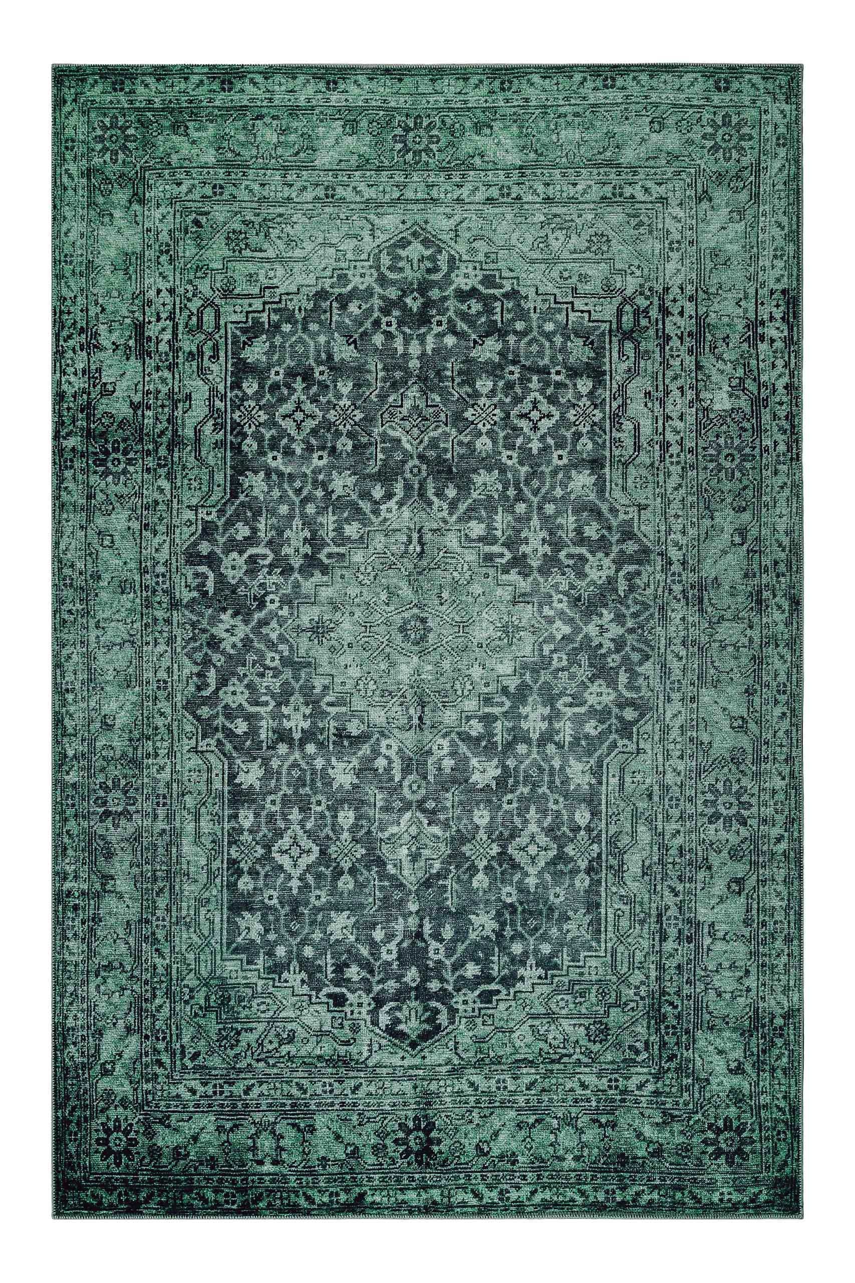 Thumbnail - Wecon home Teppich "2nd Avenue" rechteckig 6 mm Höhe Vintage, Baumwolle, Kurzflor, Used-Look, Wohnzimmer, Schlafzimmer