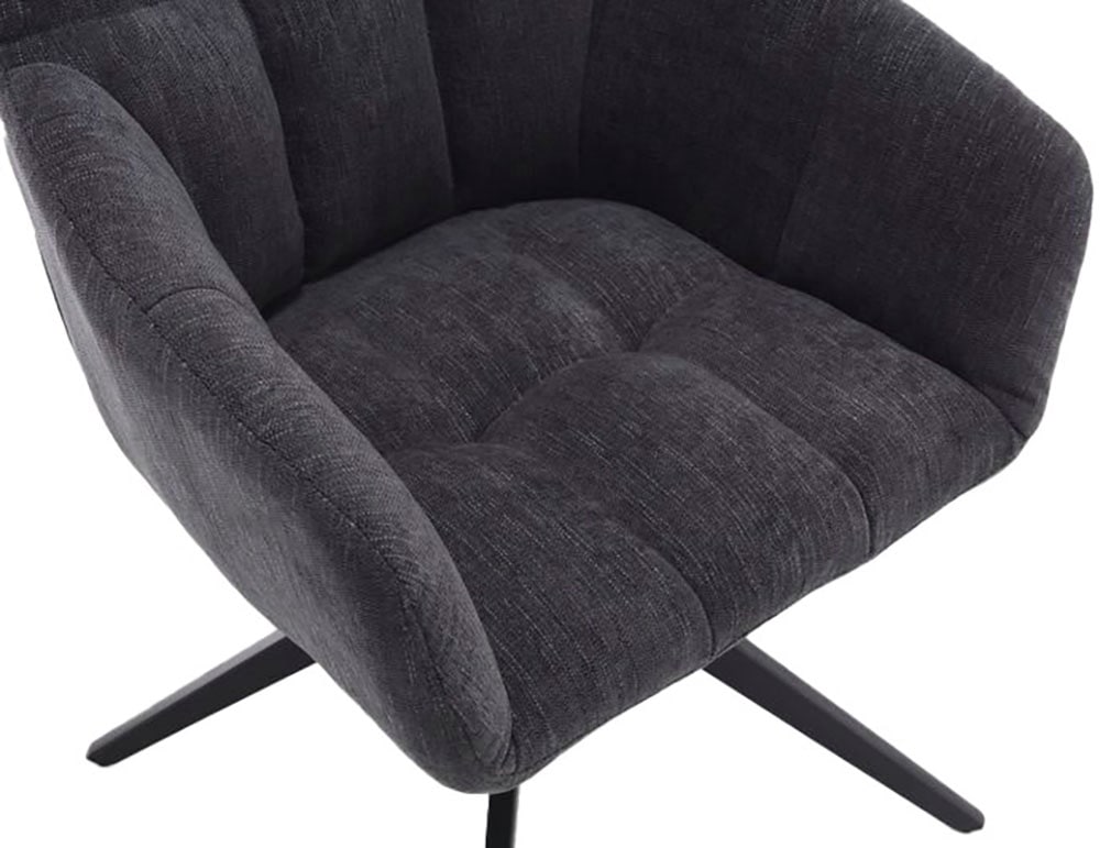 Home affaire Drehstuhl »Nizza«, (Set), 2 St., Boucle, Hochwertiger Stoff und robuster Metallfuß