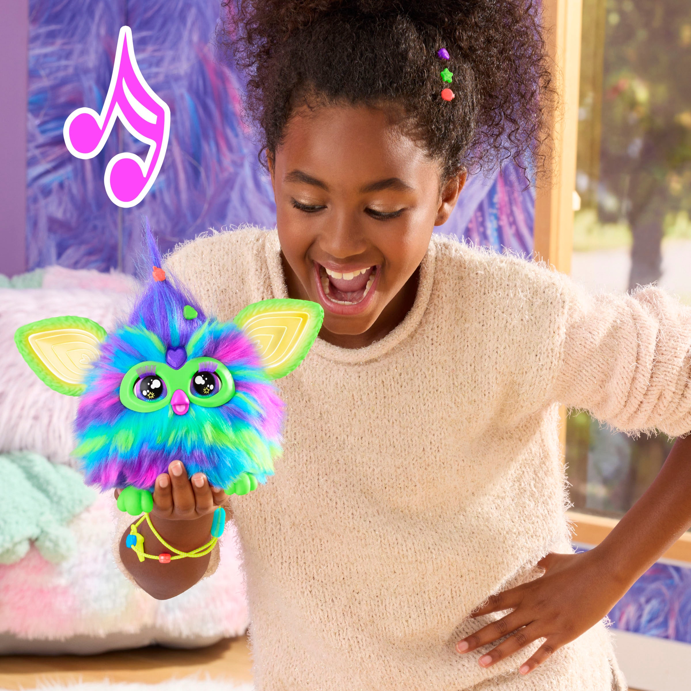 Hasbro Plüschfigur »Furby Galaxy (leuchtet im Dunkeln)«, mit Sound