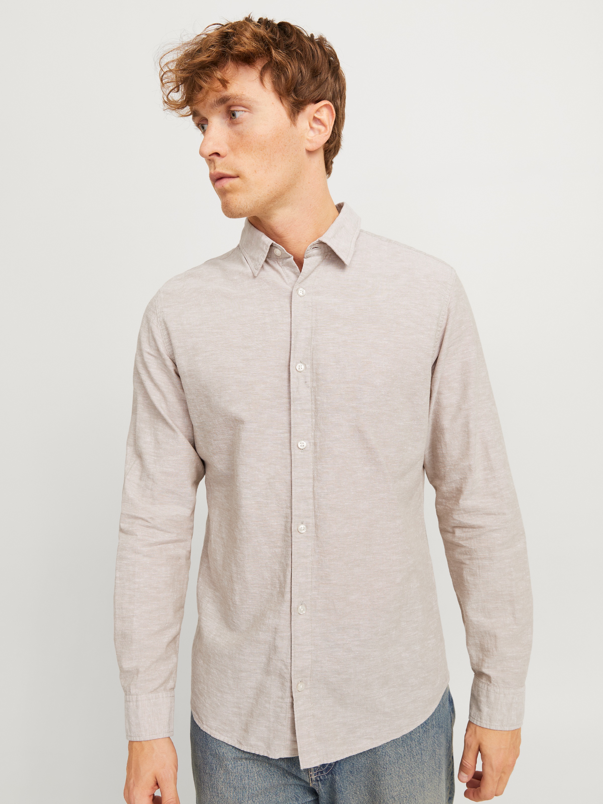 Jack & Jones "JJEBREEZE SHIRT LS SN" mit Hemdkragen günstig online kaufen