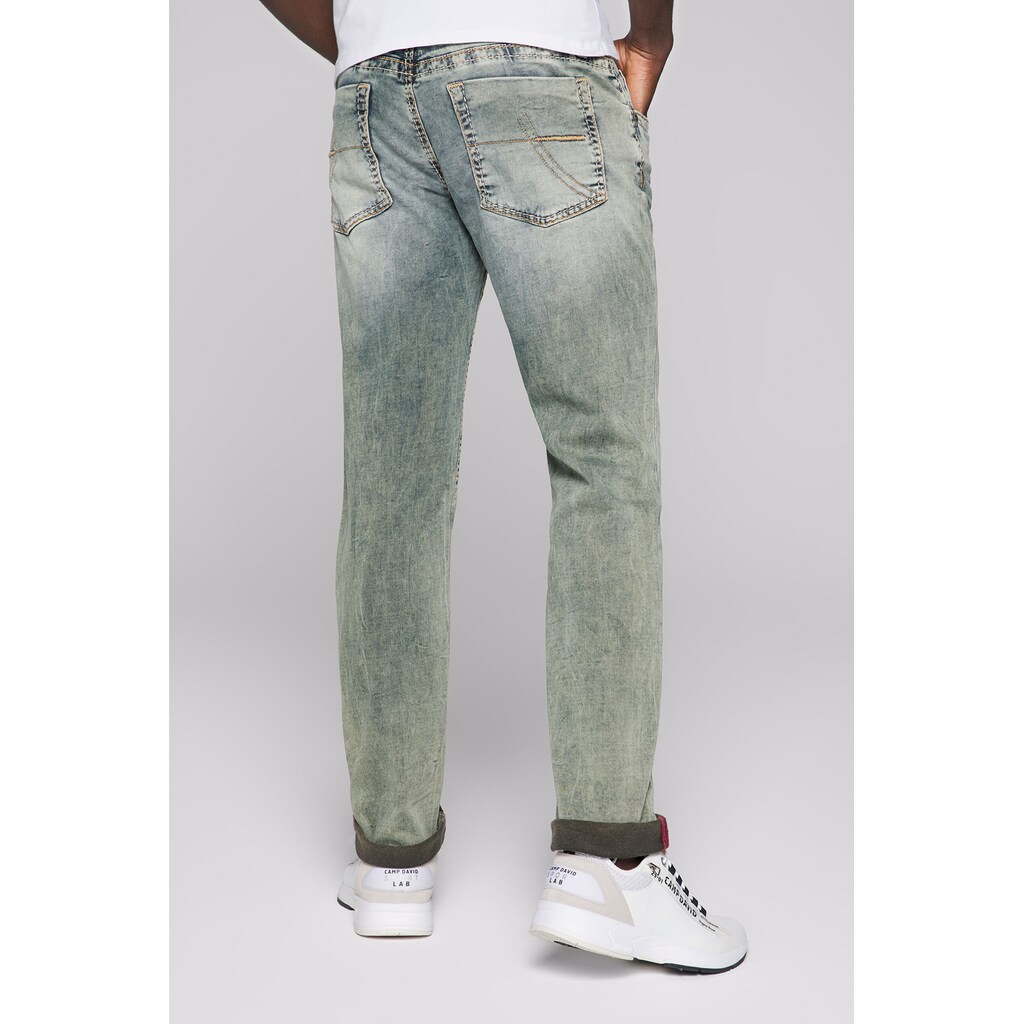CAMP DAVID Regular-fit-Jeans, aus Sweatmaterial