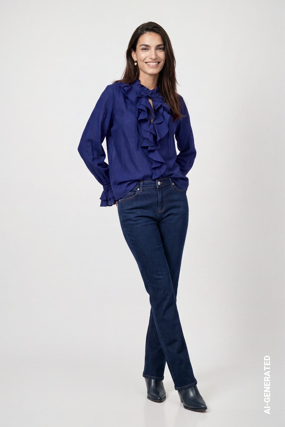 Monari Rüschenbluse »Bluse Volants« Regular fit mit Volants