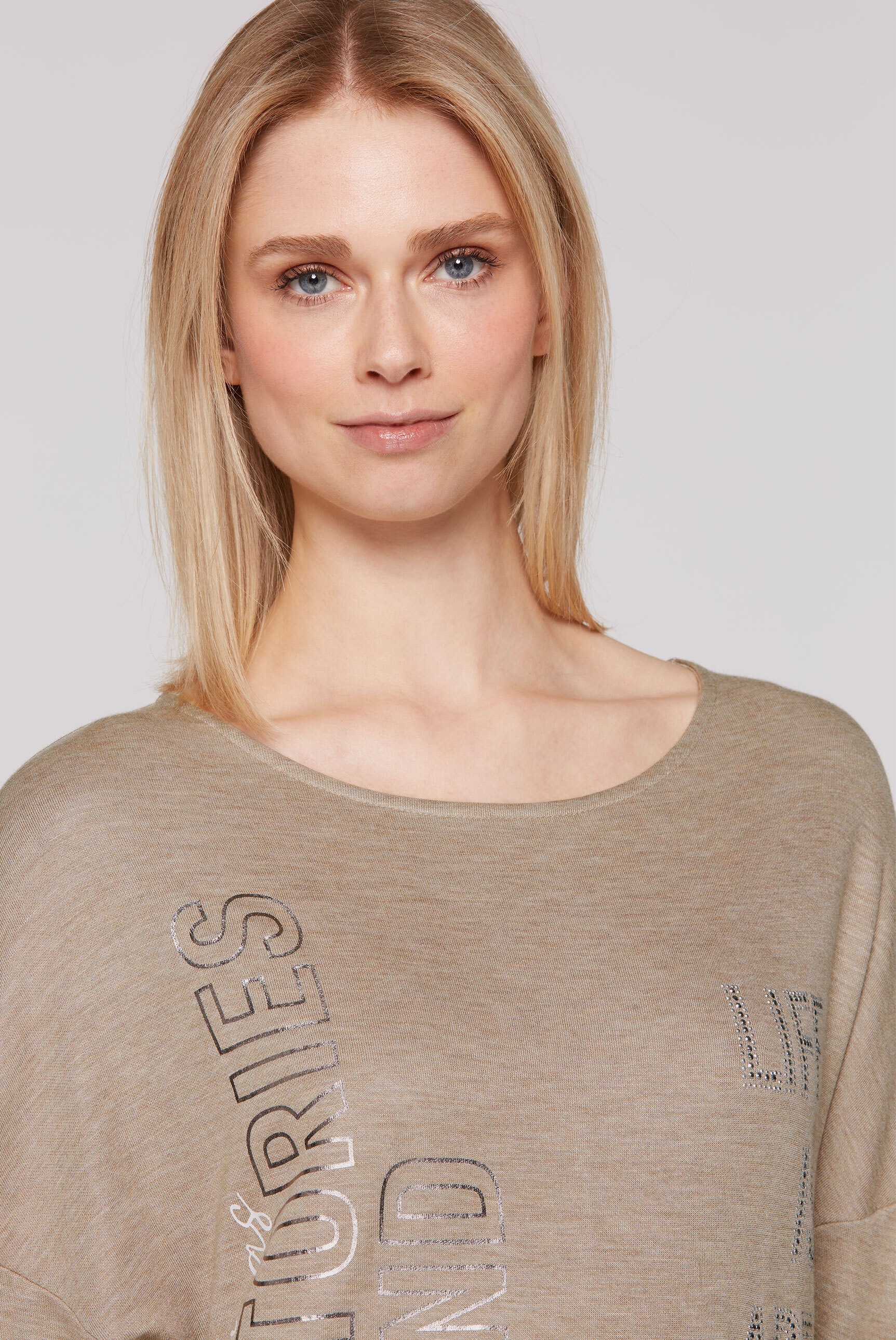 SOCCX 3/4-Arm-Shirt, mit Glitzersteinchen