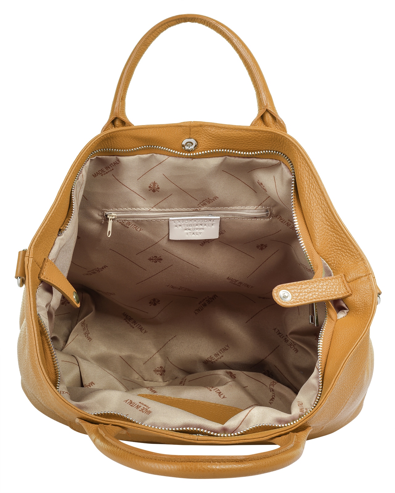 Samantha Look Henkeltasche, echt Leder, Made in Italy