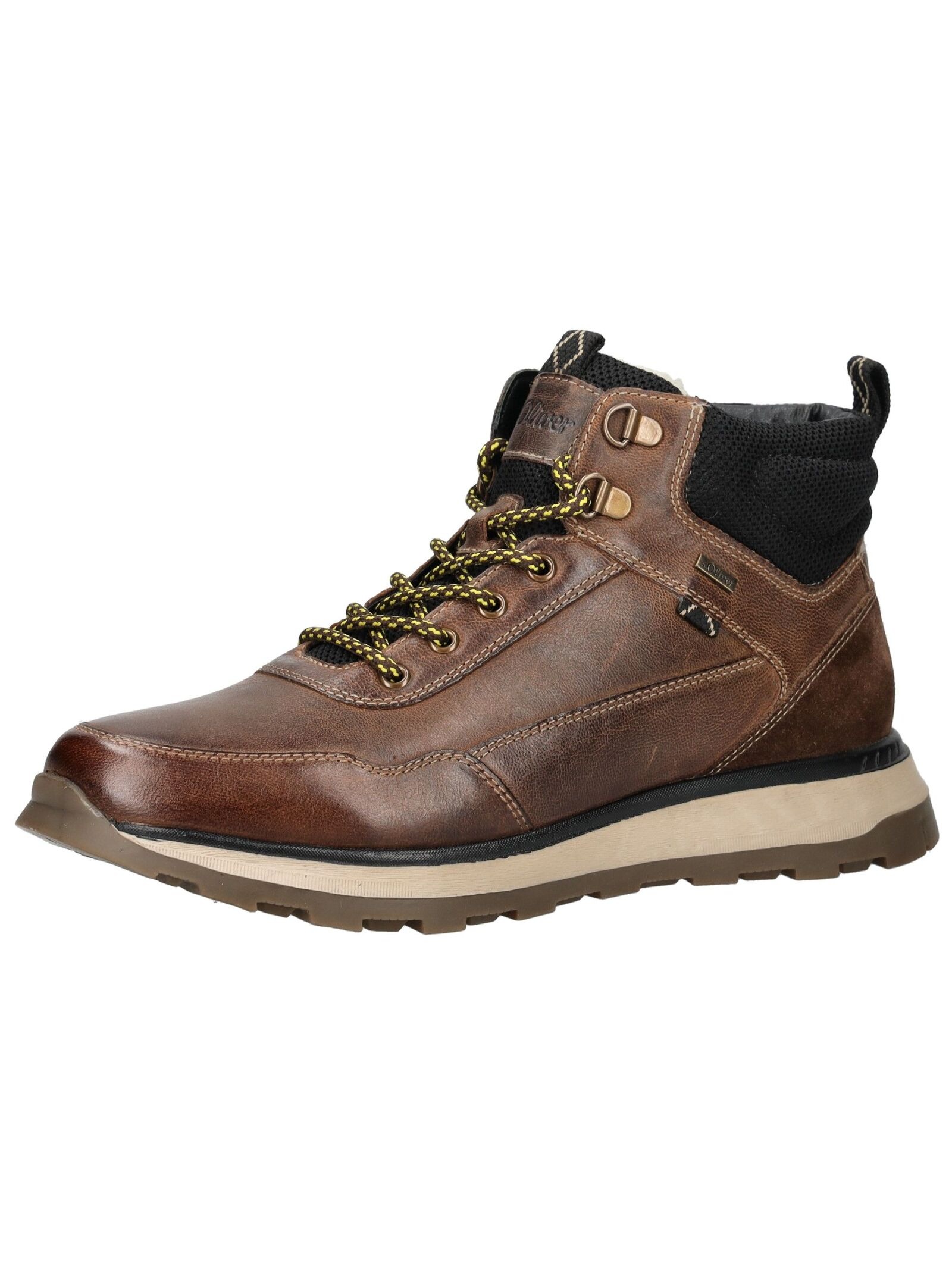 s.Oliver Schnürstiefelette "s.Oliver Stiefelette Leder/Textil"