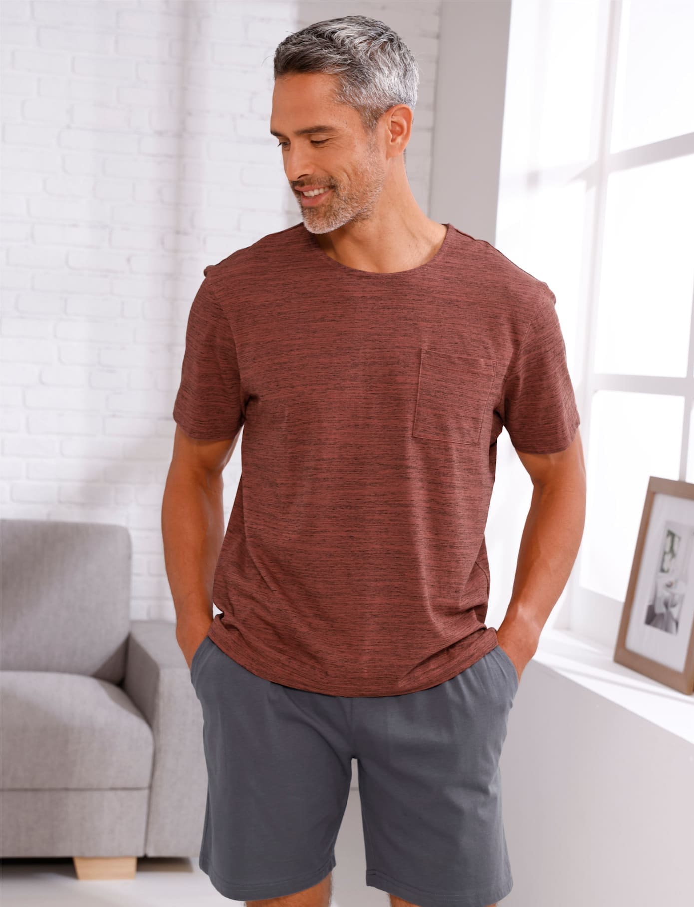 Kurzarmshirt "Schlafanzug-Shirt" 1 tlg.