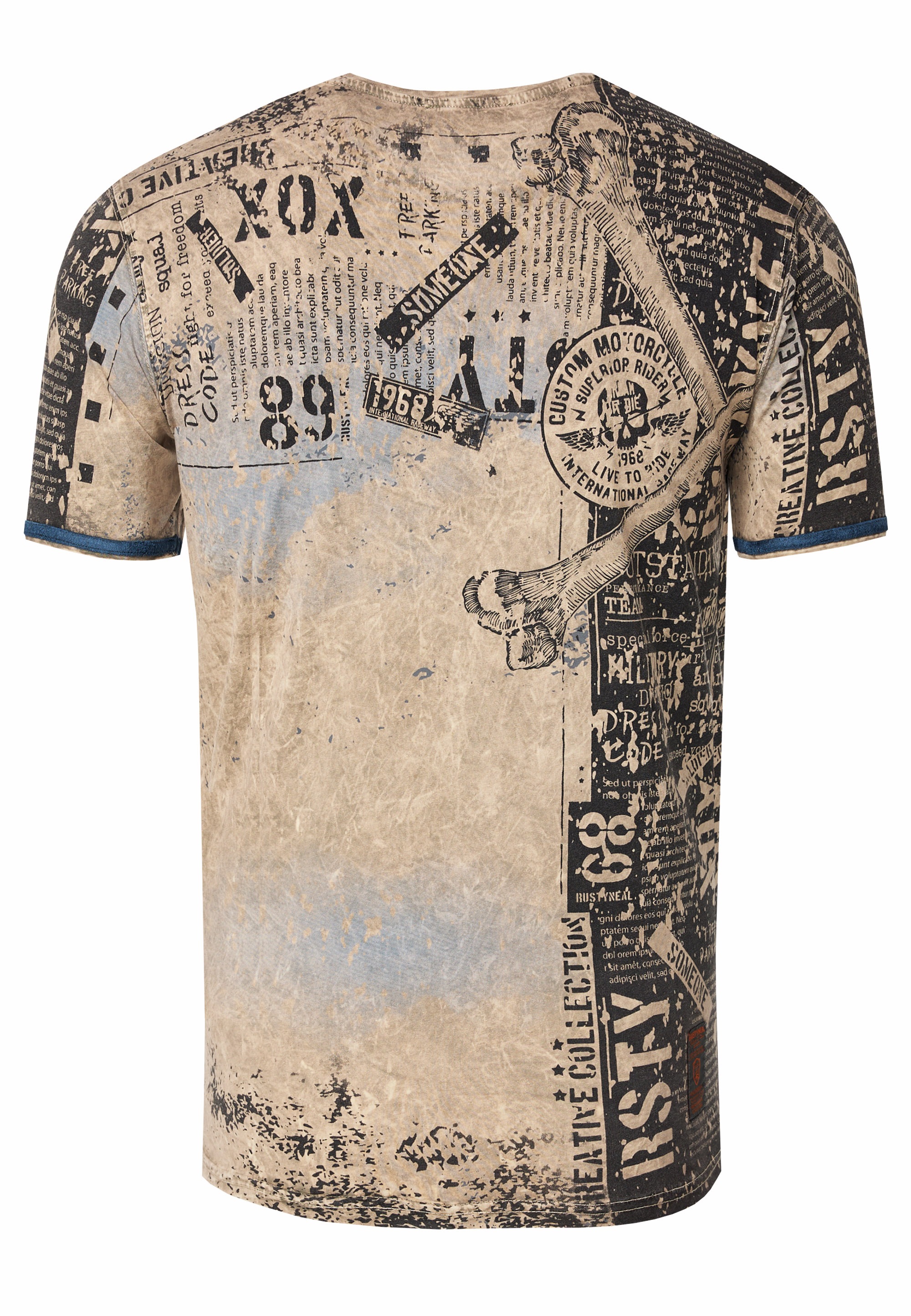 Rusty Neal T-Shirt »Rusty Neal T-Shirt«, mit coolem Allover-Print