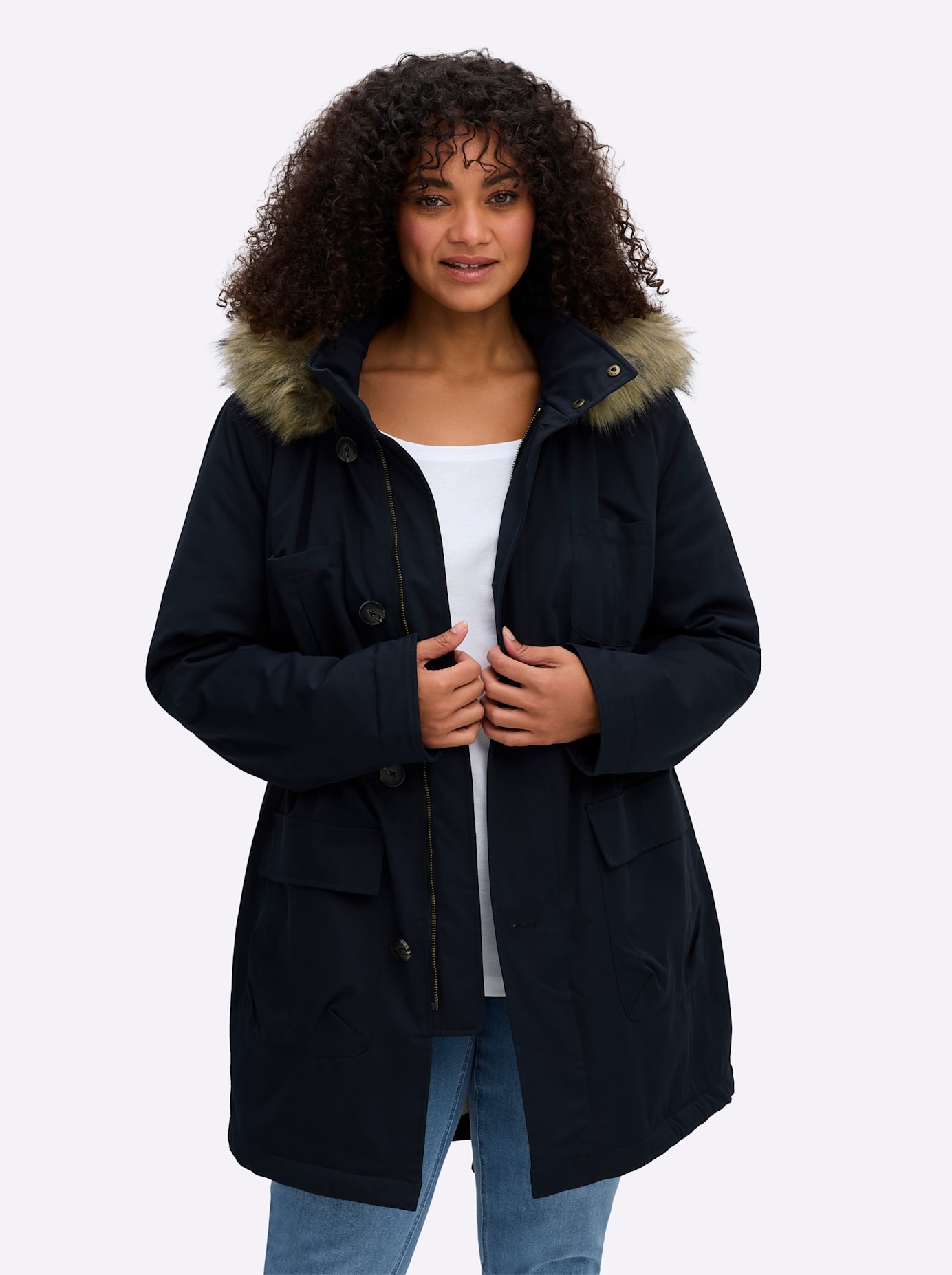 sheego by Joe Browns Parka mit Kapuze günstig online kaufen
