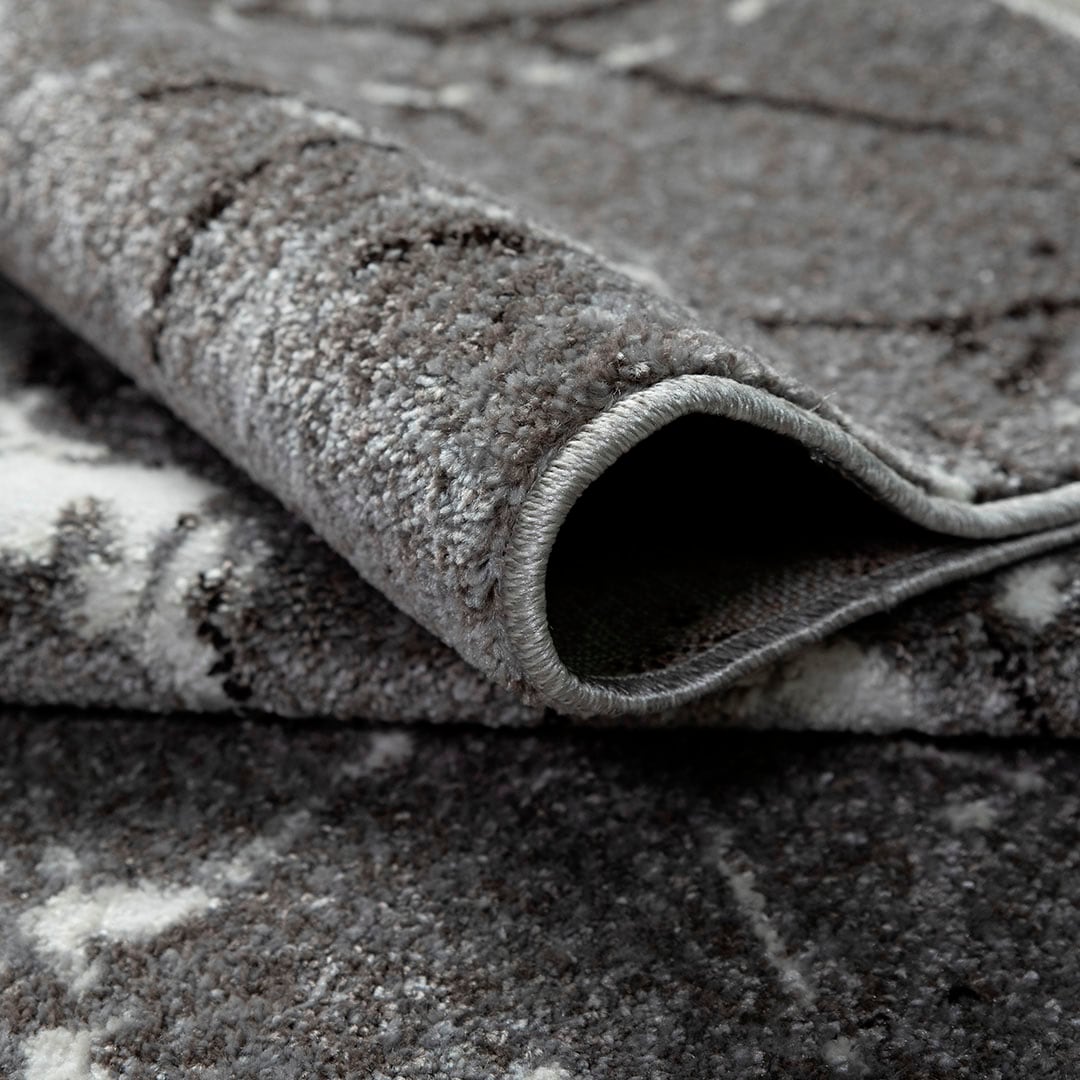 my home Teppich »Tjara«, rechteckig, 9 mm Höhe, Marmor-Design, mit besonders weichem Flor, Kurzflor, dichte Qualität