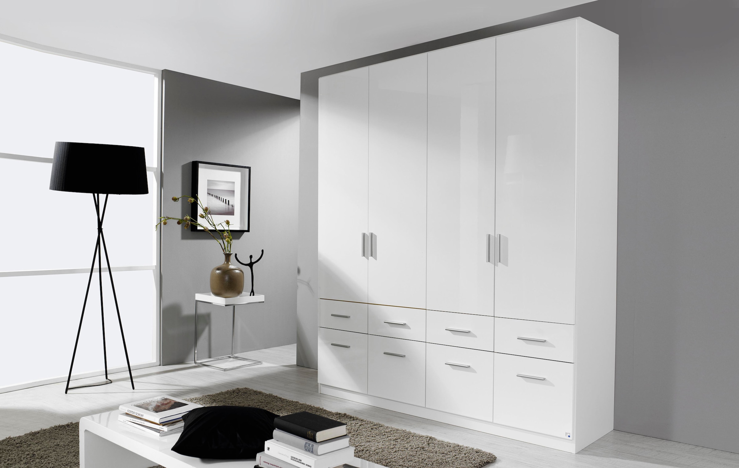 rauch Drehtürenschrank »Kleiderschrank Schrank Garderobe Schlafzimmerschrank CELLE«, in 4 Breiten und 2 Höhen, optional mit Schubkästen MADE IN GERMANY