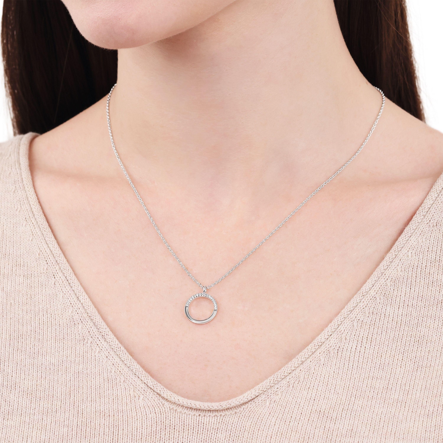 TOM TAILOR Kette mit Anhänger mit Zirkonia (synth.)
