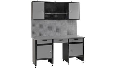 SCHULTE Regalwelt Steckregal »Stecksystem Grund- und 2x Anbauregale«, Metall  verzinkt, 2300x2600x500 mm, 18 Böden auf Rechnung | BAUR