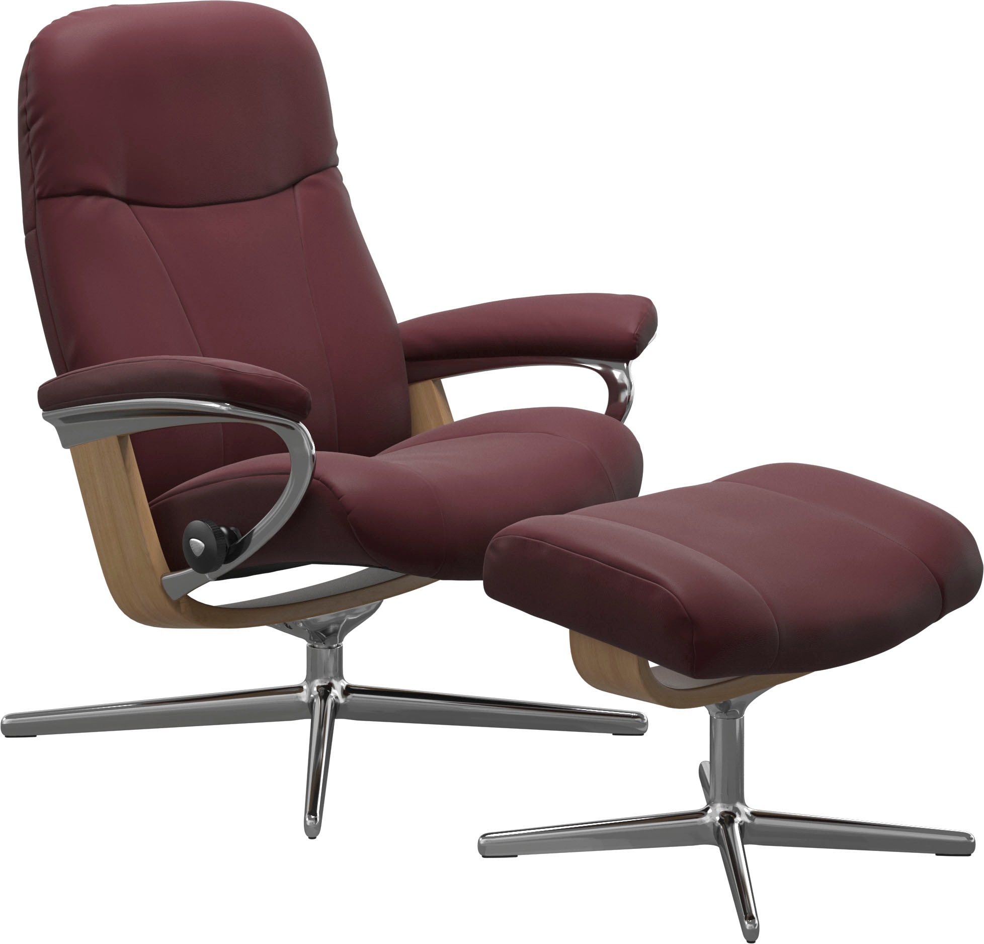 Stressless Relaxsessel "Garda", mit Cross Base, Größe M & L, Holzakzent Eiche