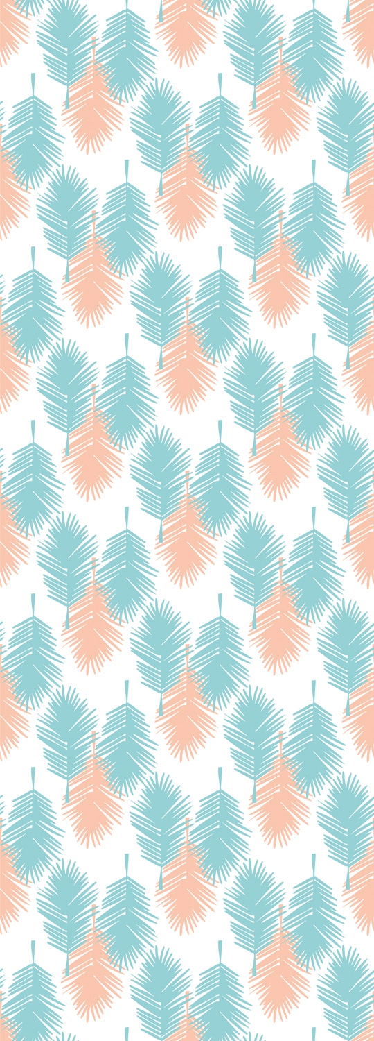 queence Vinyltapete "Taha" Motiv  bedruckt  botanisch  floral  gemustert  natürlich glatt 90x250cm, selbstklebend, kinderleichte Anbringung, Sticker