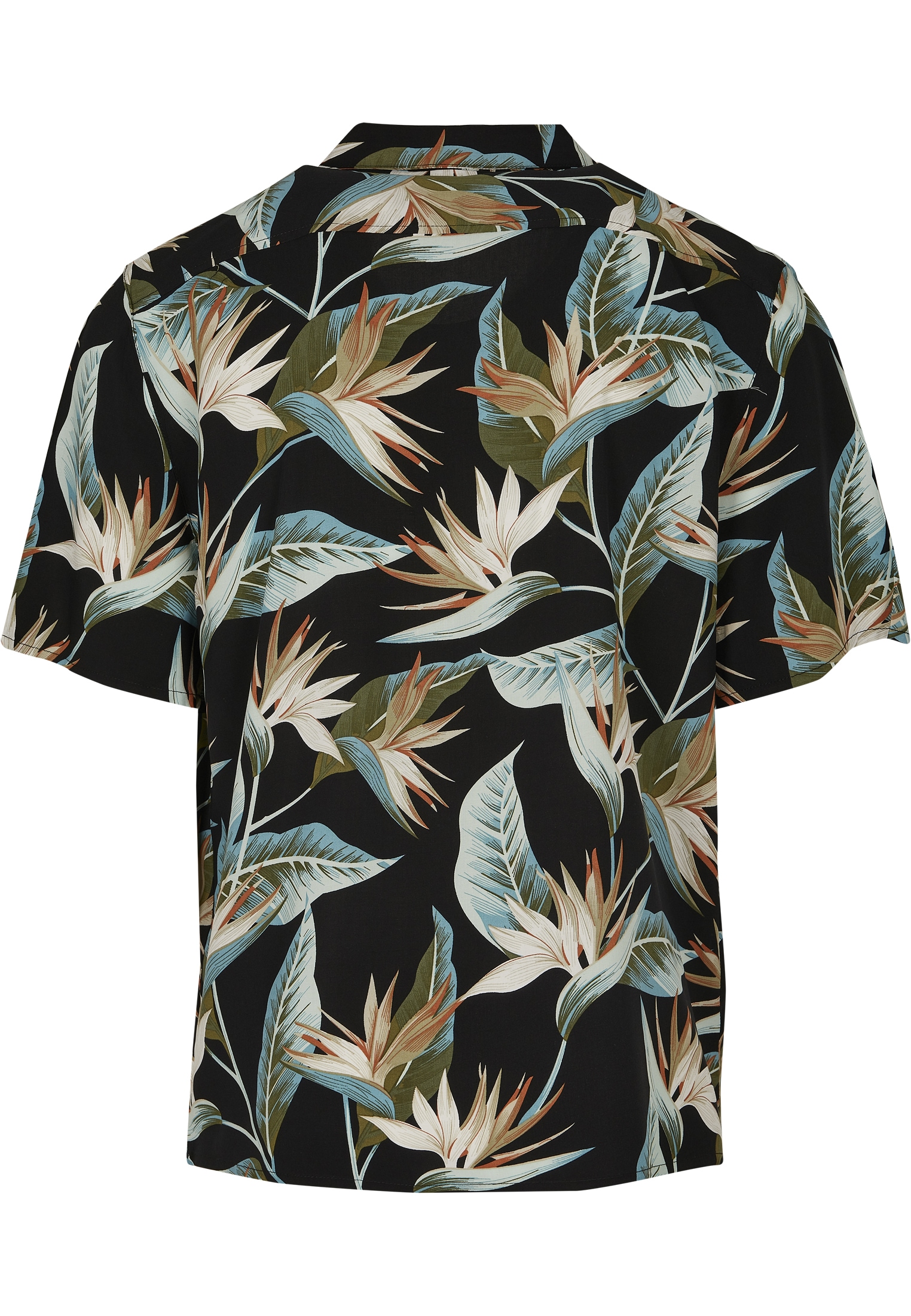 URBAN CLASSICS Langarmhemd »Urban Classics Herren Blossoms Resort Shirt«, (1 tlg.)