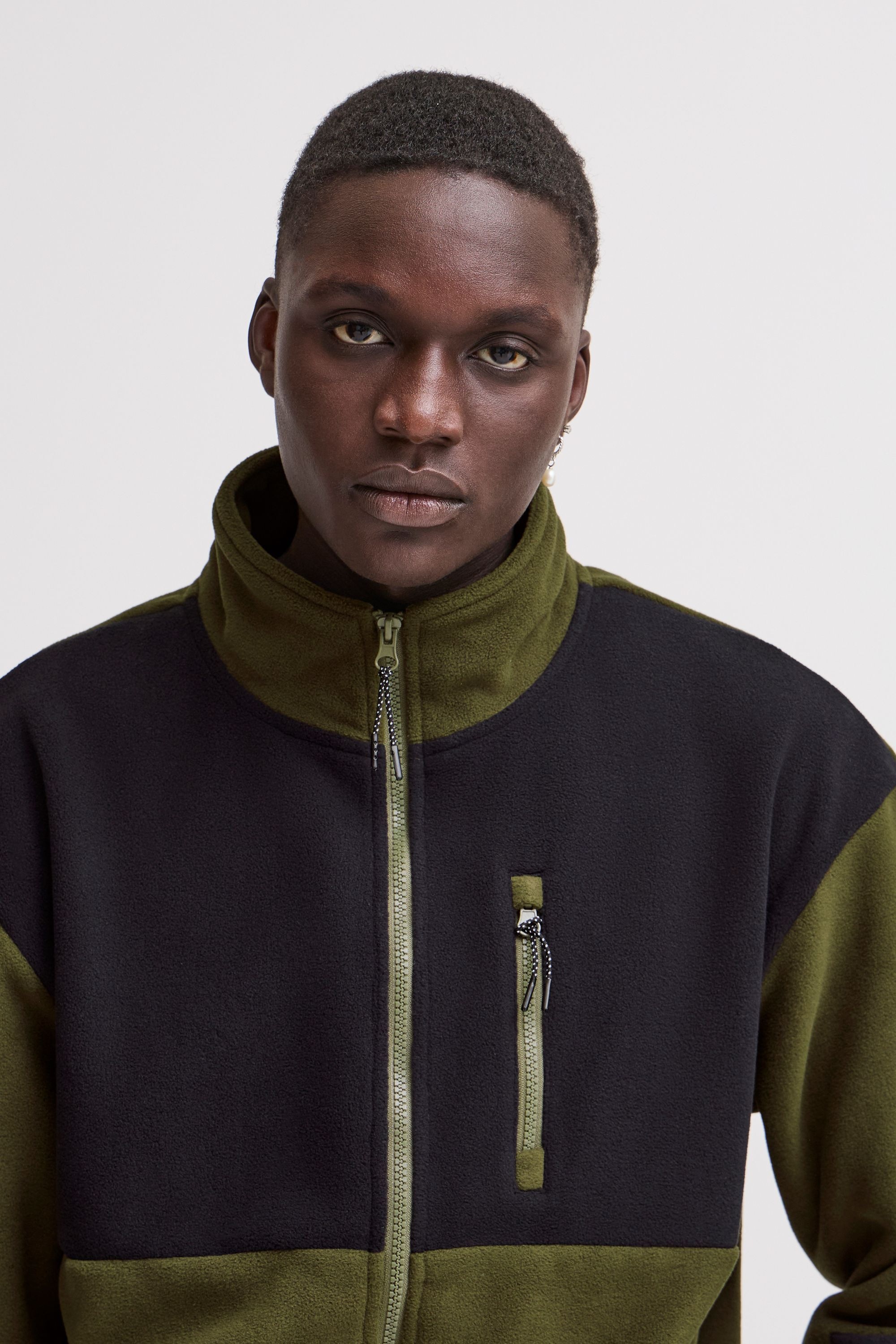 Blend Fellimitatjacke »Fellimitatjacke BHBROOKS Sweatshirt zipp thru«, ohne Kapuze