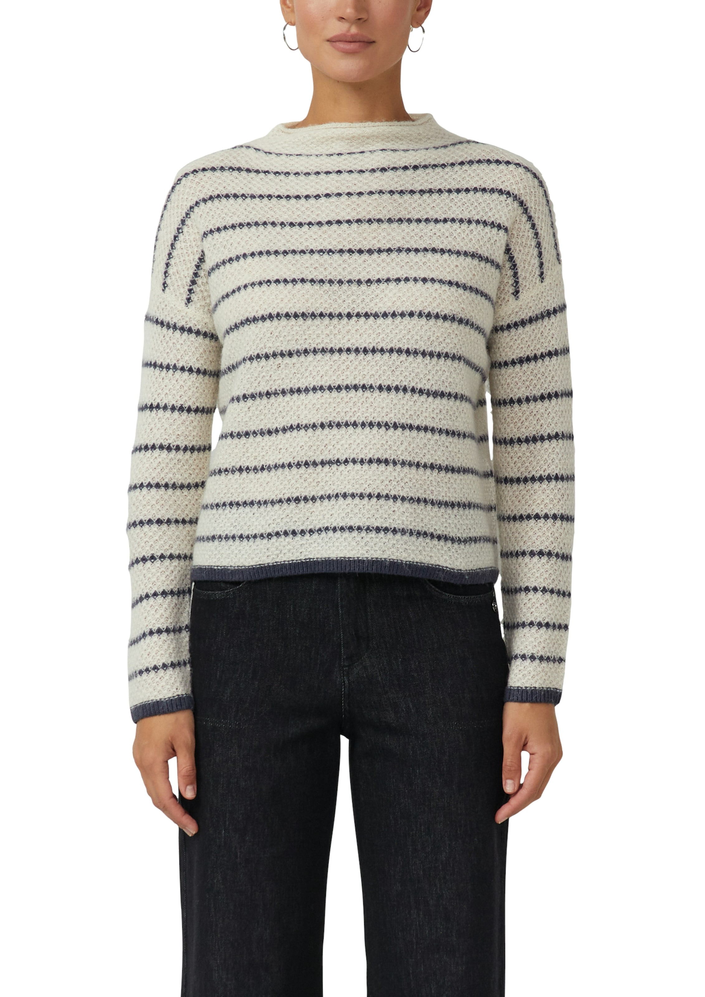 s.Oliver BLACK LABEL Strickpullover gestreift, mit Turtleneck günstig online kaufen