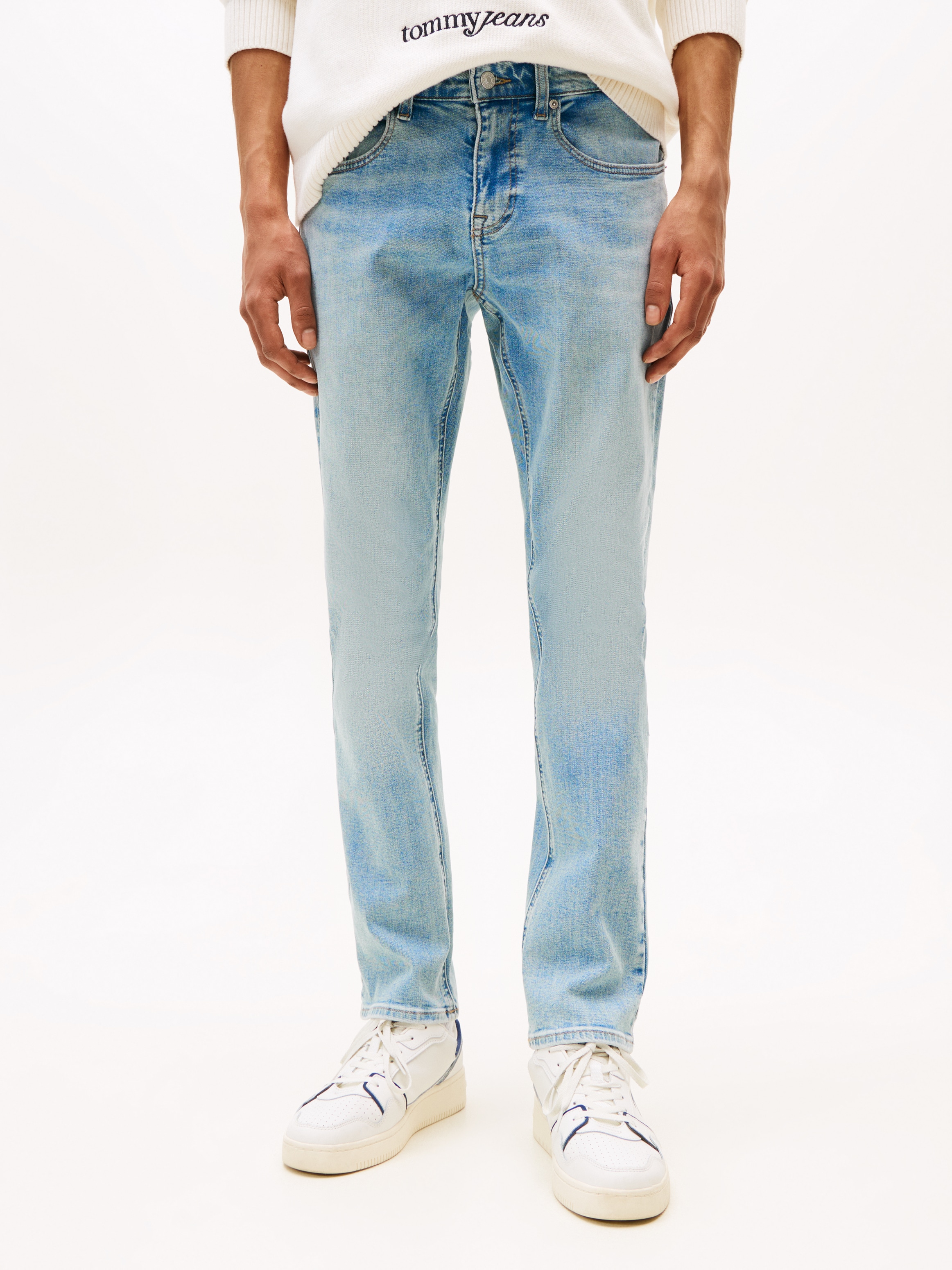 Tommy Jeans Slim-fit-Jeans »Scanton Slim Denim«, Mit Gürtelschlaufen