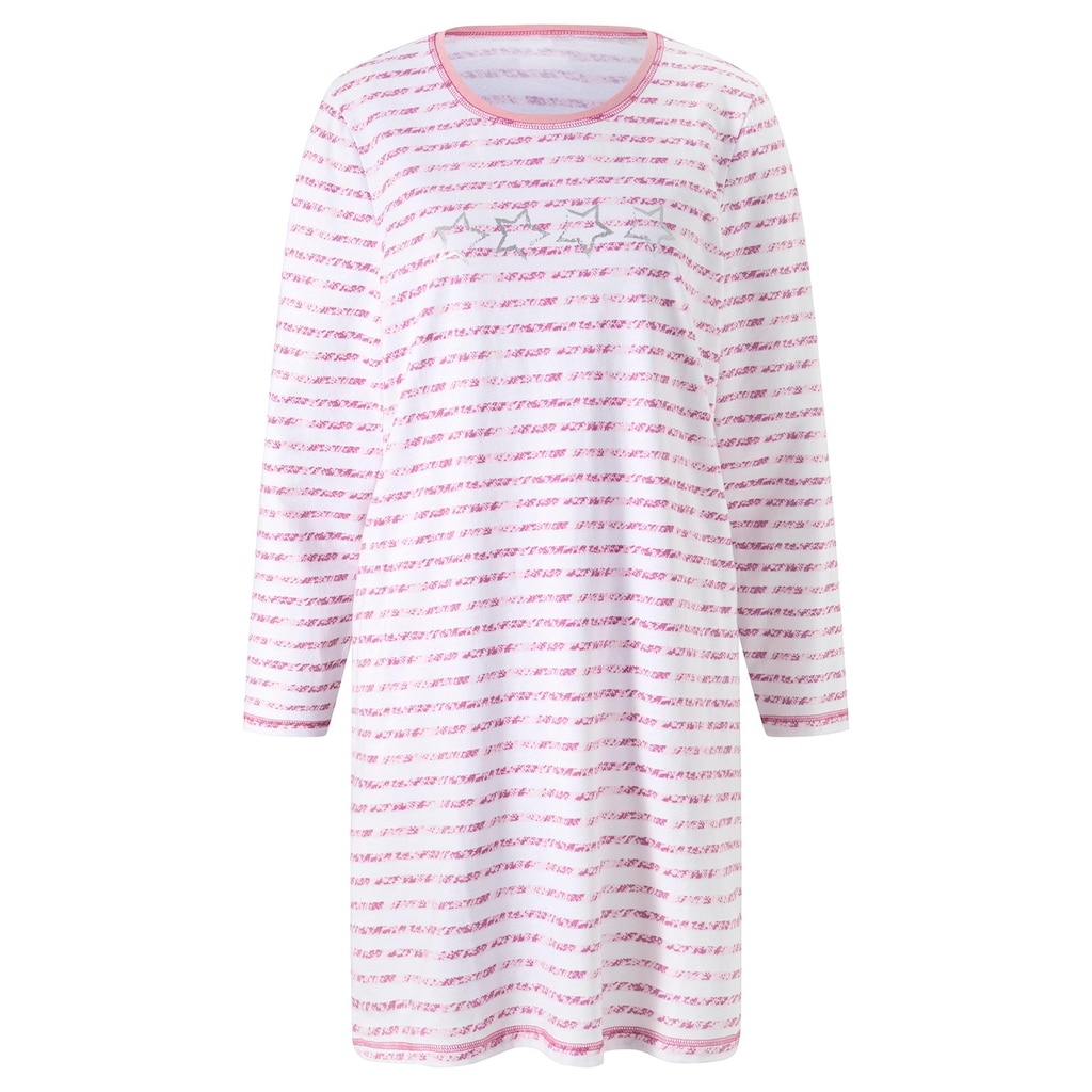 Damenmode Klassische Mode wäschepur Nachthemd »Sleepshirts« erika + erika-gestreift