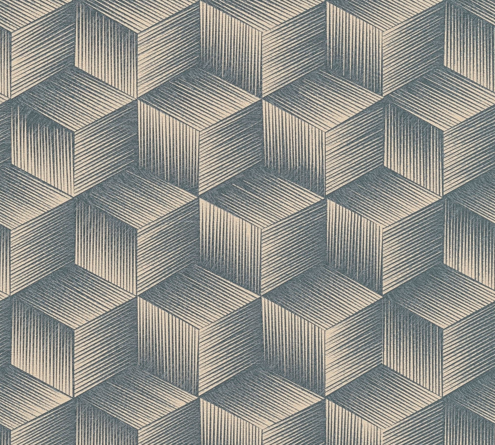A.S. Création Vliestapete »Natural Living 3D Tapete« gemustert | matt | neutral leicht strukturiert 3D Tapete Vlies Vlies Wand Tapeten Wohnzimmer Schlafzimmer Küche Optik