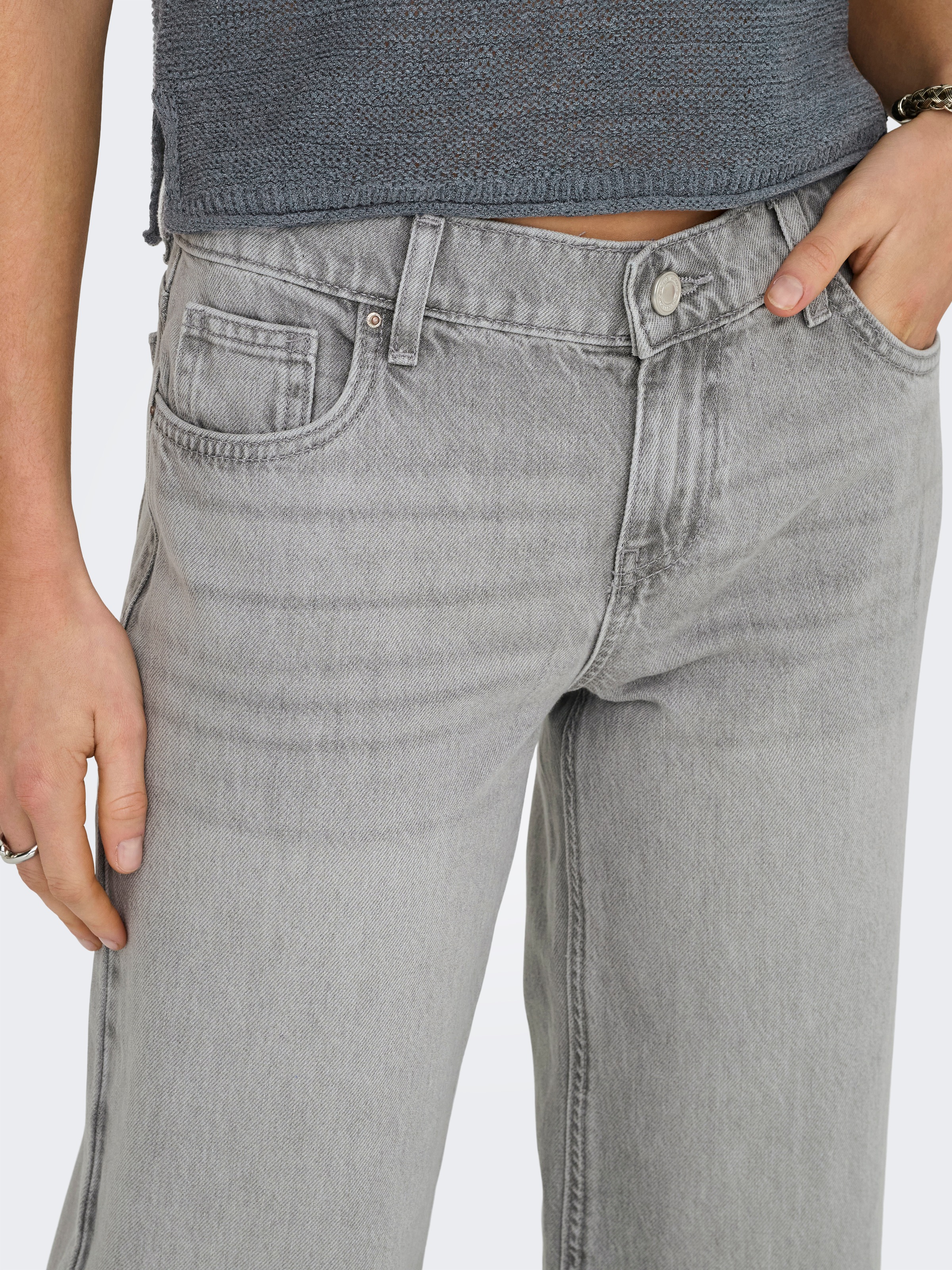 ONLY Low-rise-Jeans "ONLBRENDA LOW WIDE DNM CRO117 NOOS" günstig online kaufen