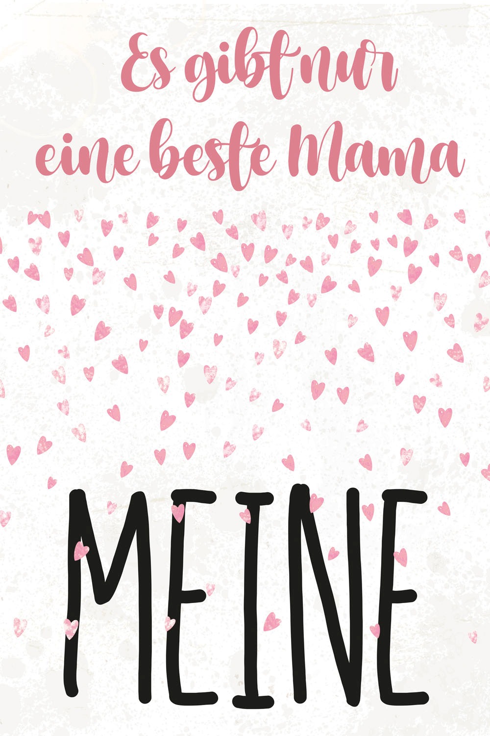 queence Metallbild "Meine Mama", Schriftzüge-Schriftzug-Herzen, (1 St.), St günstig online kaufen
