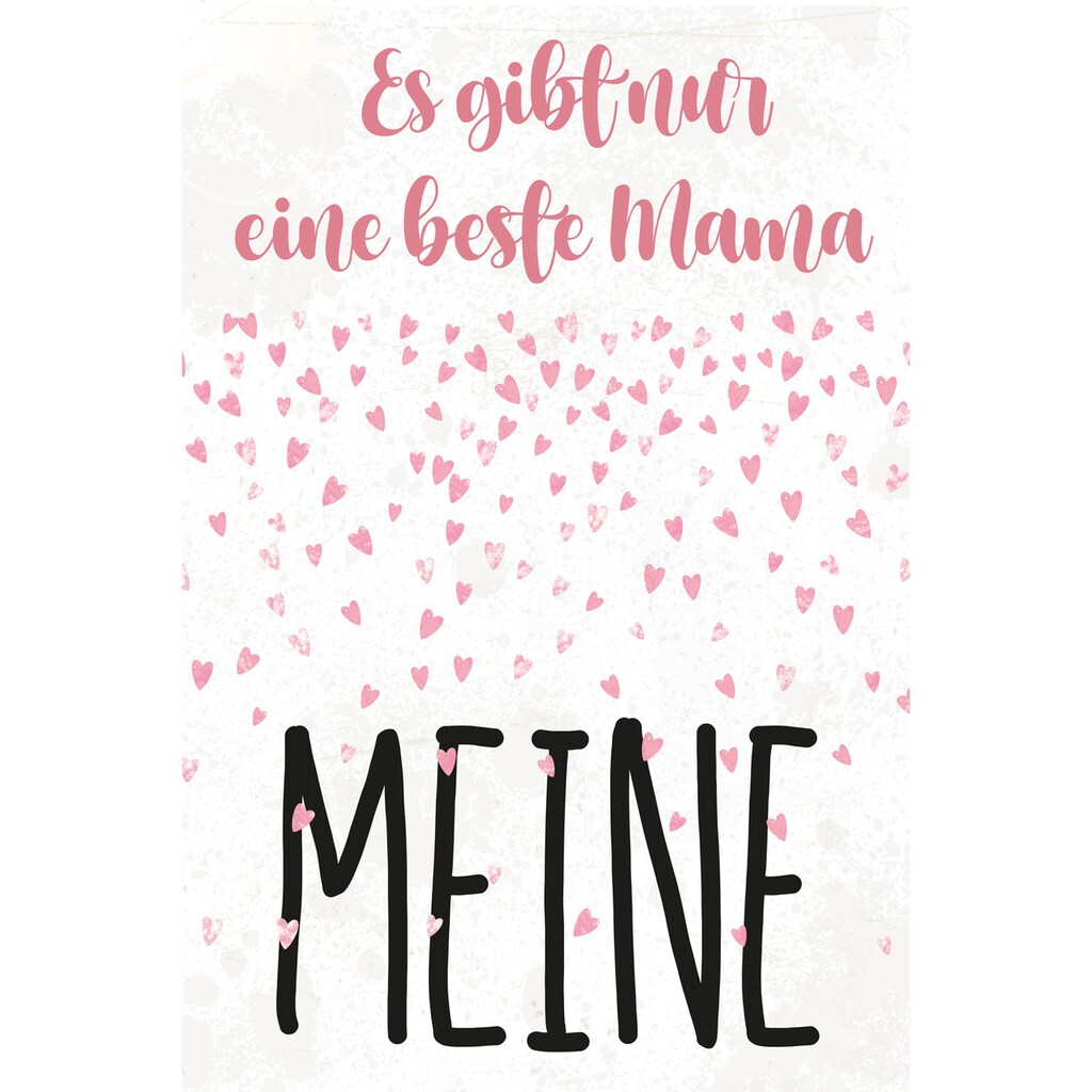 queence Metallbild »Meine Mama«, Schriftzüge, (1 St.)