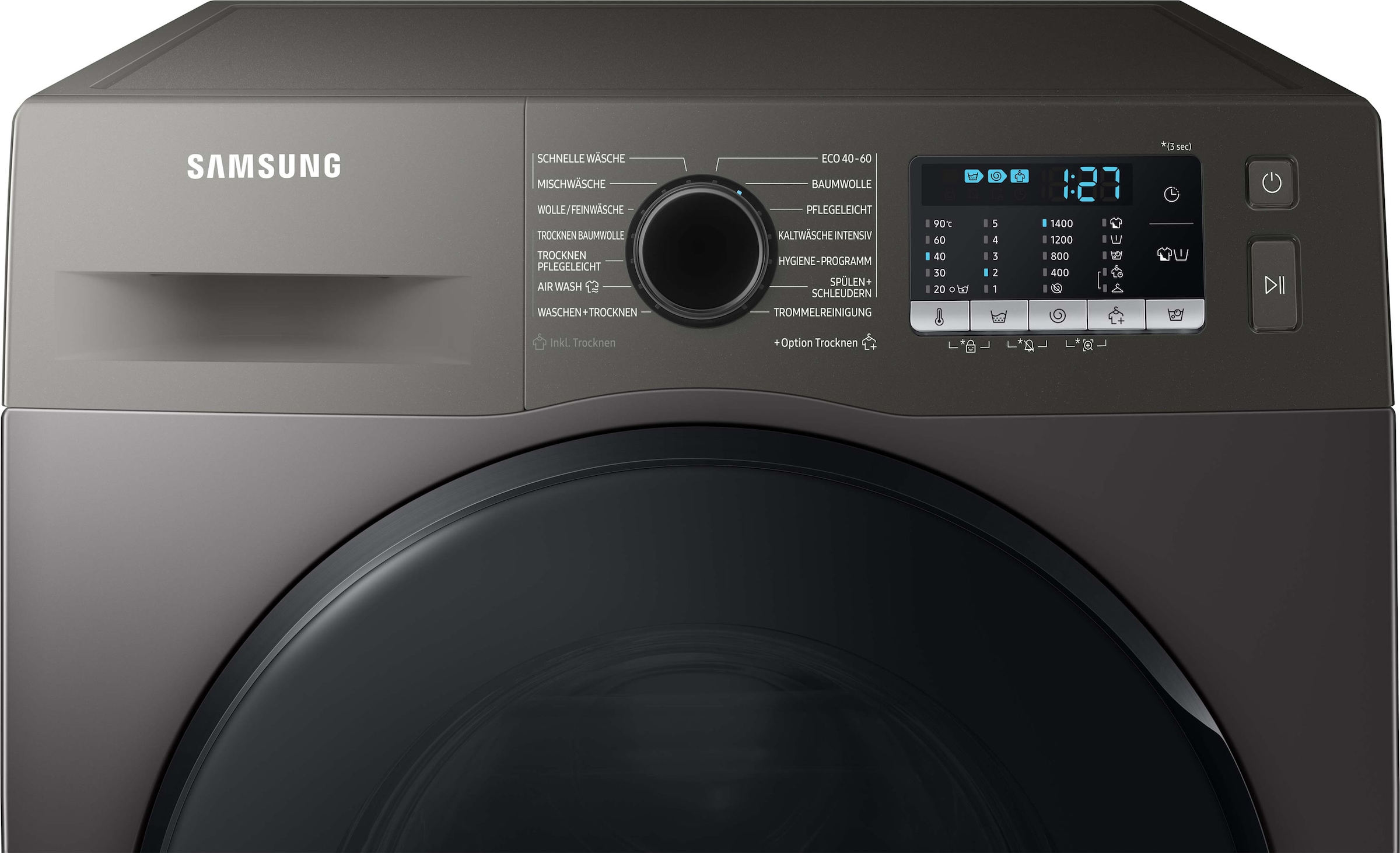 Samsung Waschtrockner »WD8ETA049BX«, SchaumAktiv